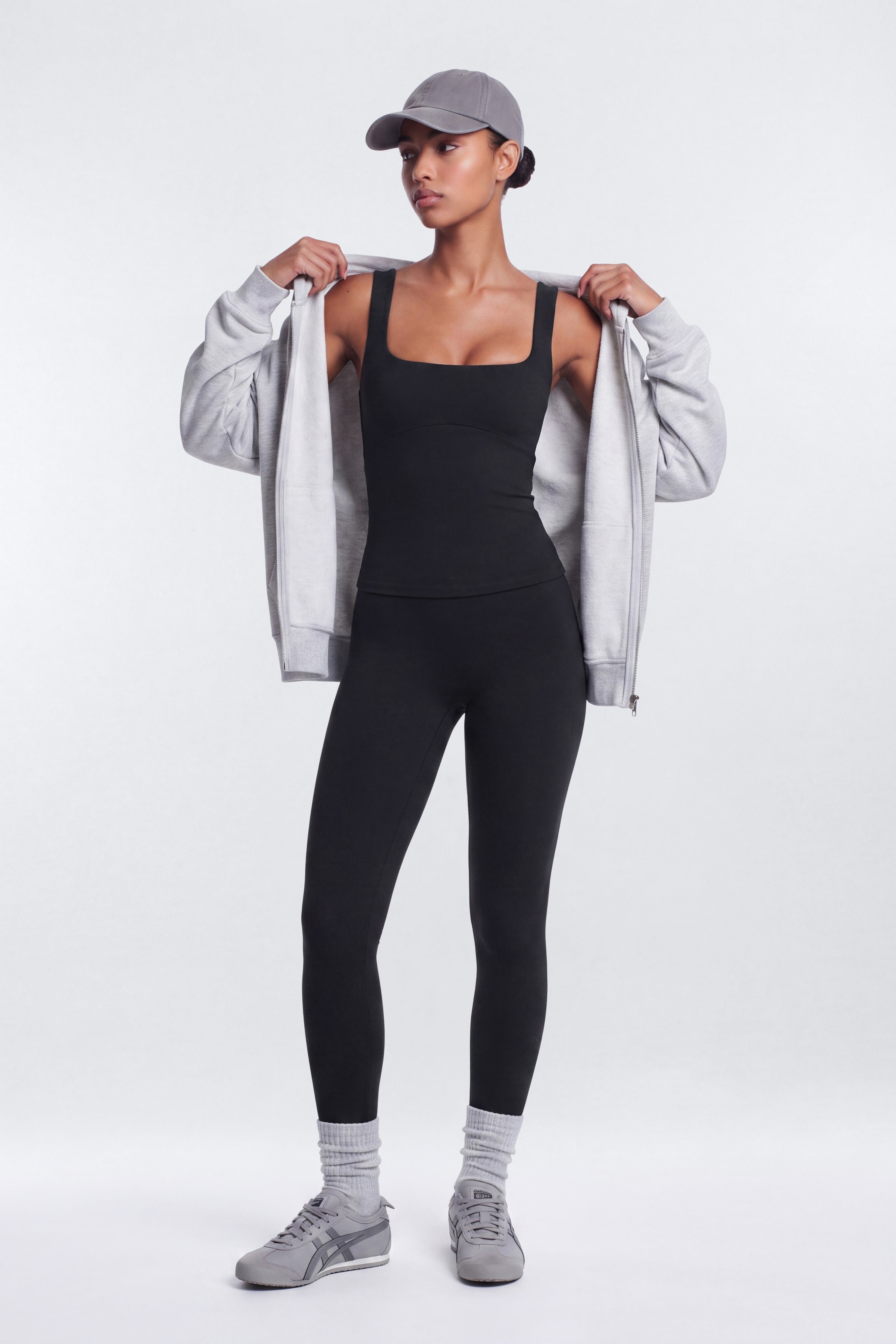 CloudForm™ Cut Out Back Sport Tank - Black