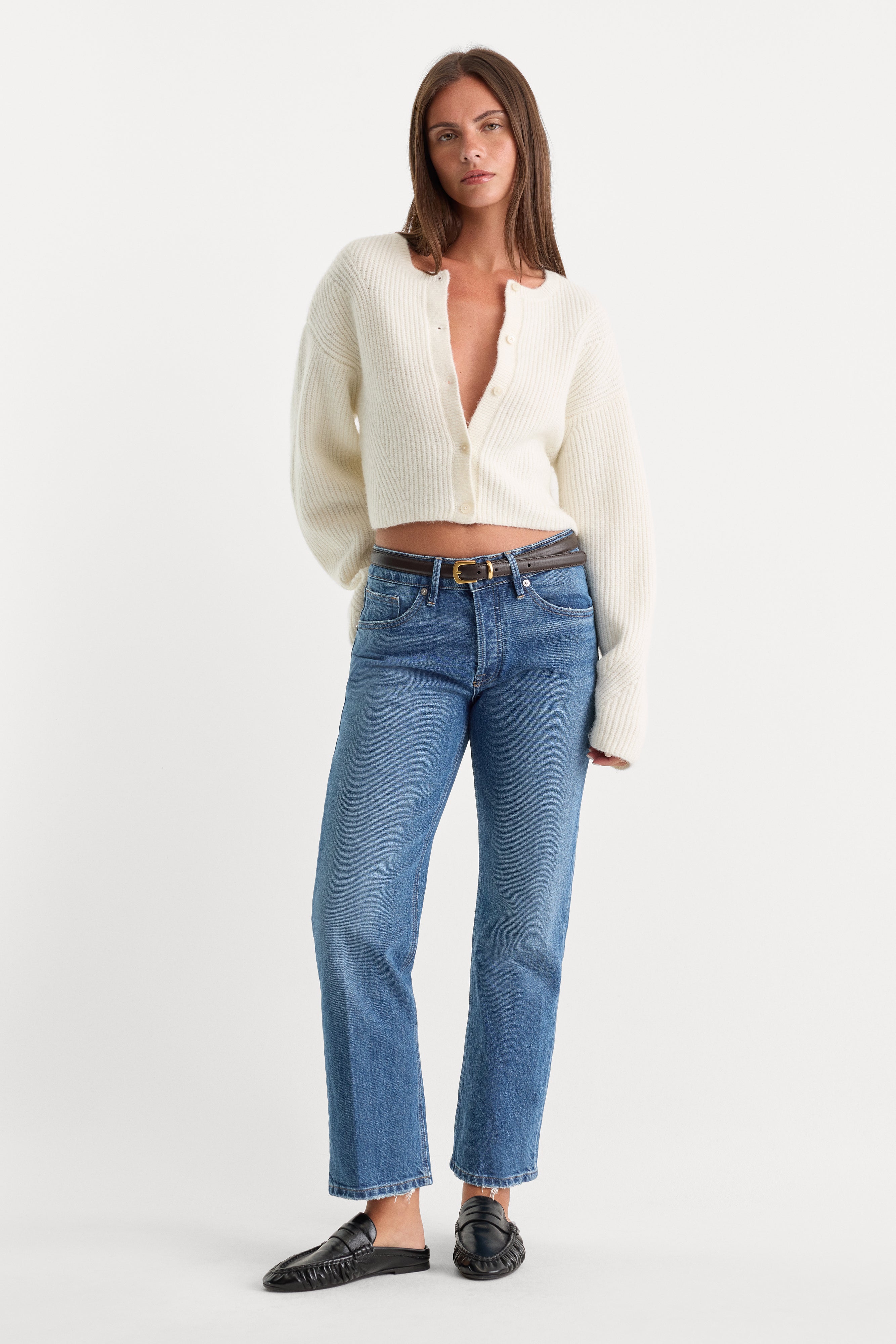 VINTAGE STRAIGHT ANKLE JEANS | INDIGO1222