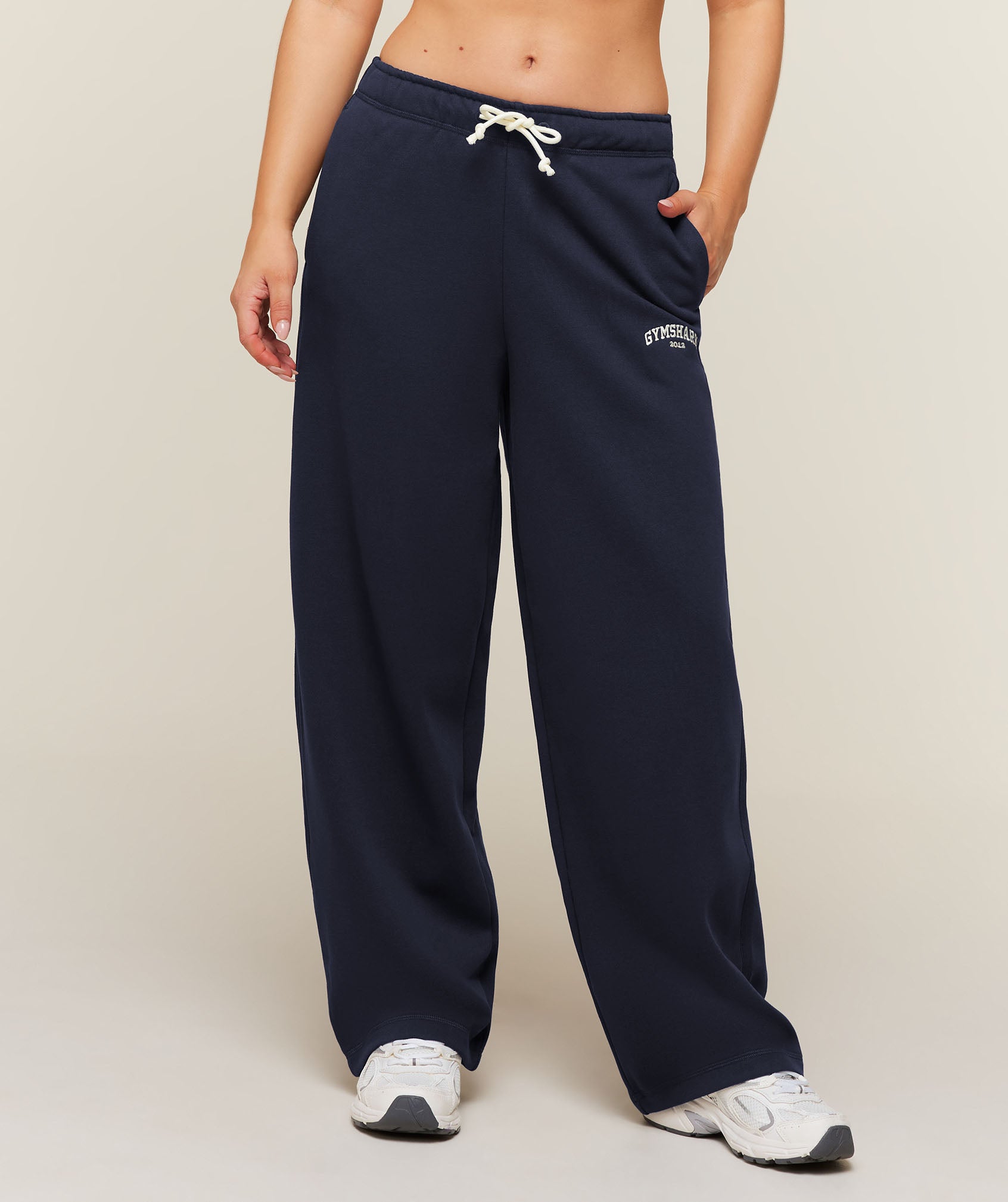Gymshark Cosy Luxe Campus Pants Short - Heavy Blue
