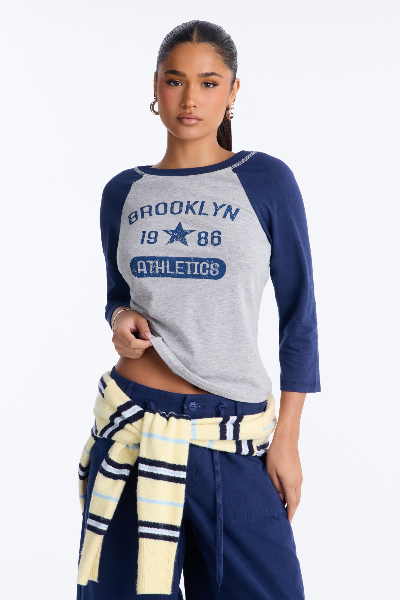 All Stars Off Duty Raglan Tee - Grey/combo