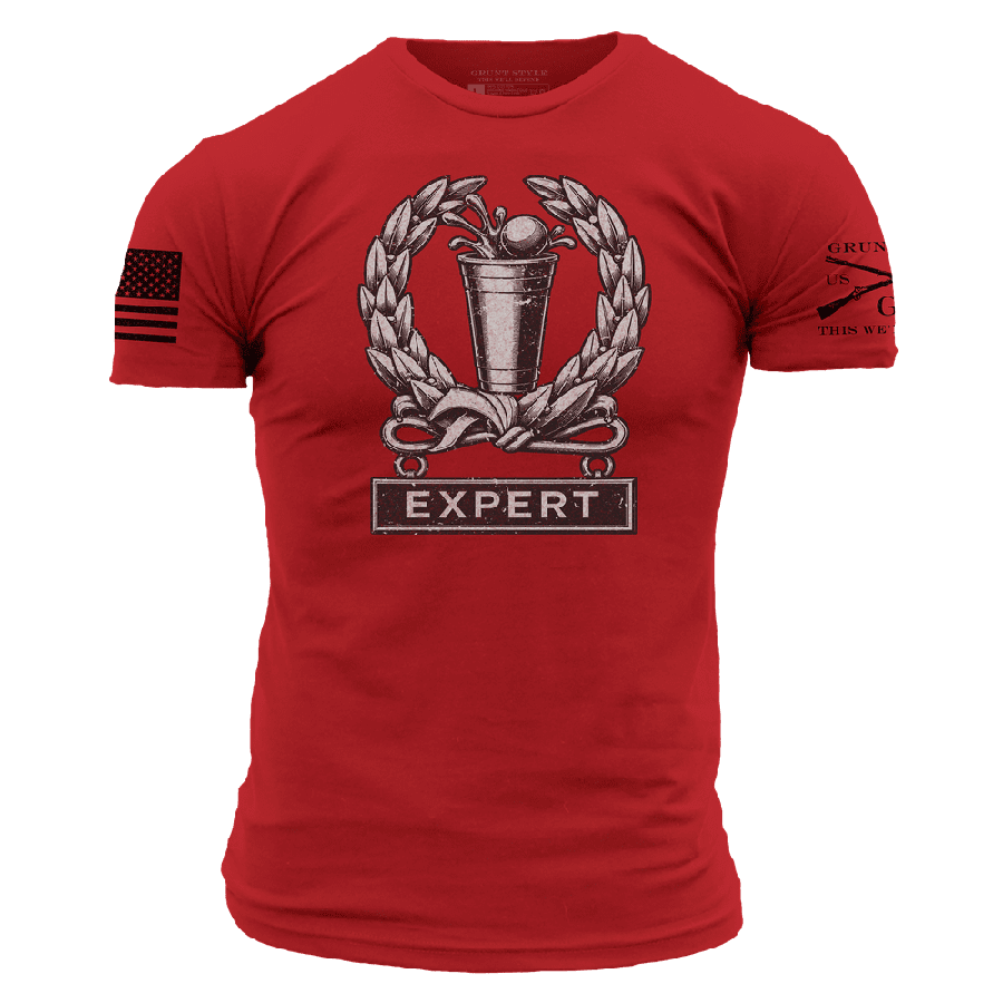 Beer Pong Expert T-Shirt - Red