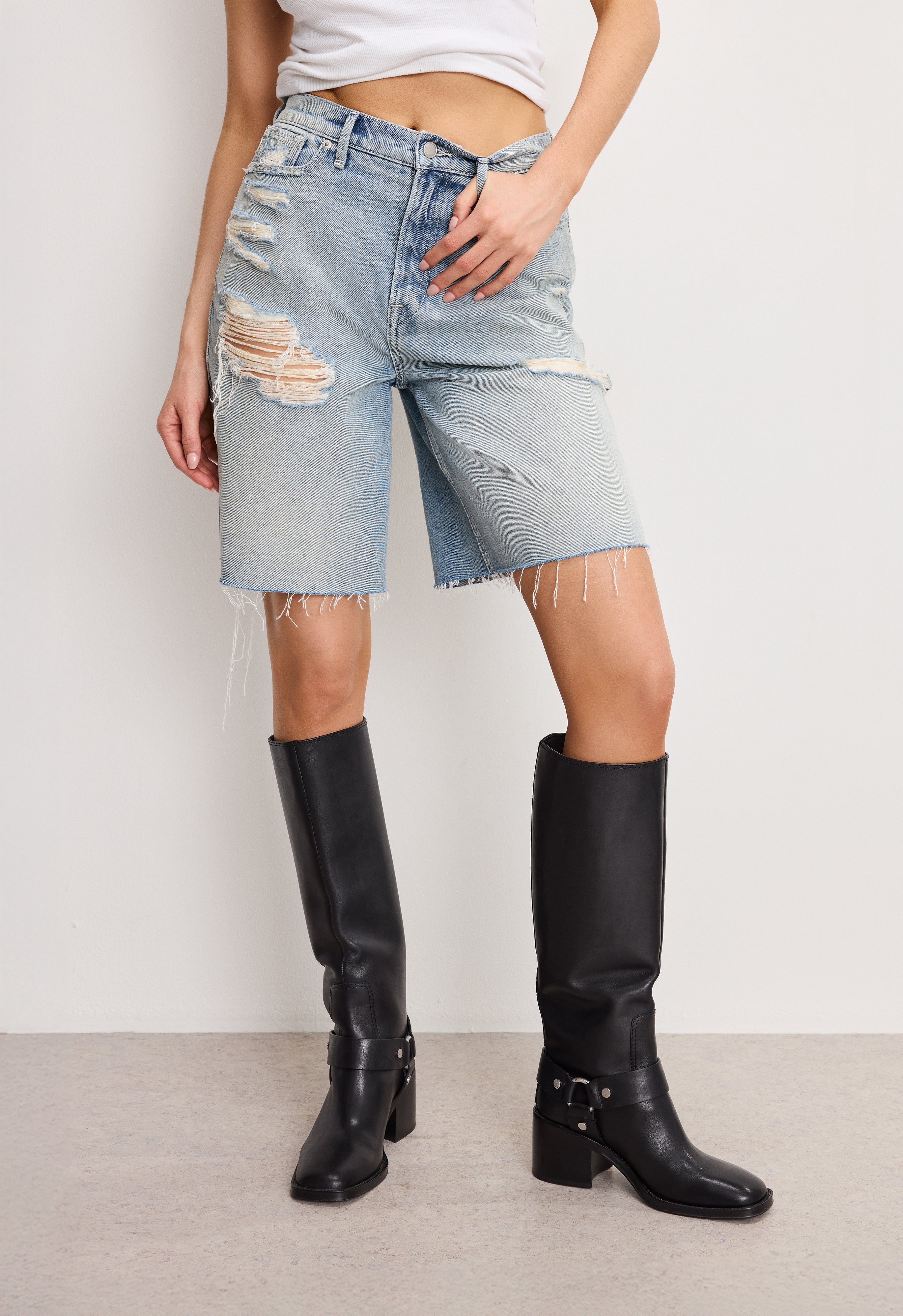 GOOD EXTREME BARREL SHORTS | INDIGO809
