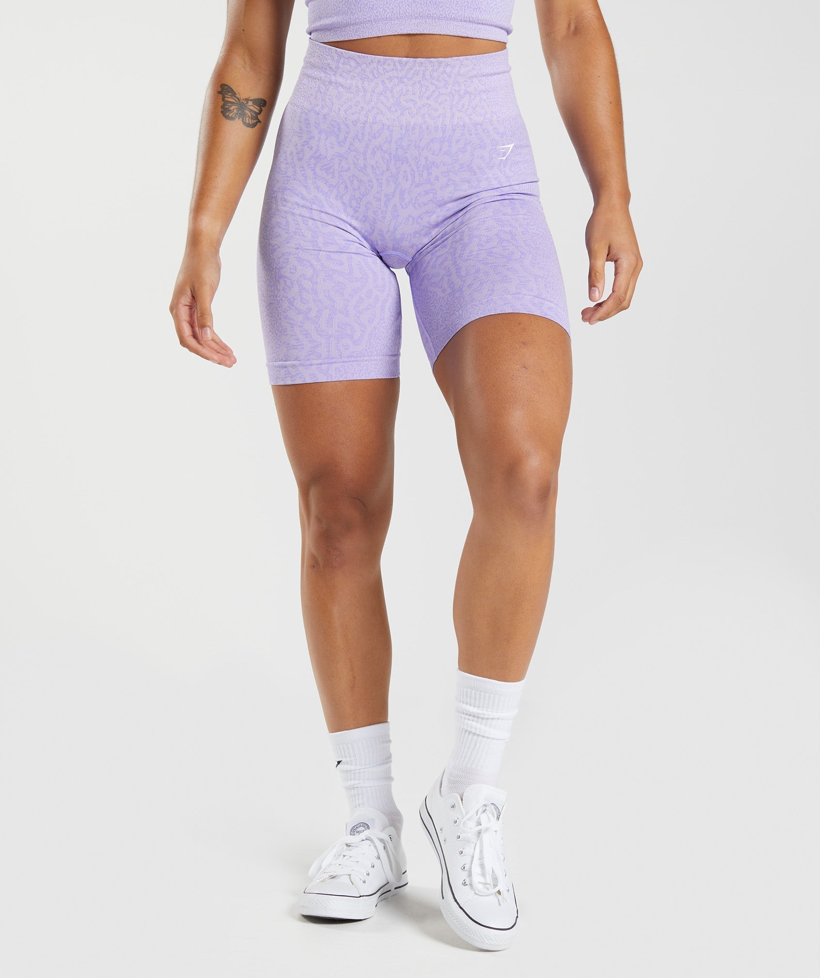 Gymshark Adapt Animal Seamless Cycling Shorts - Purple