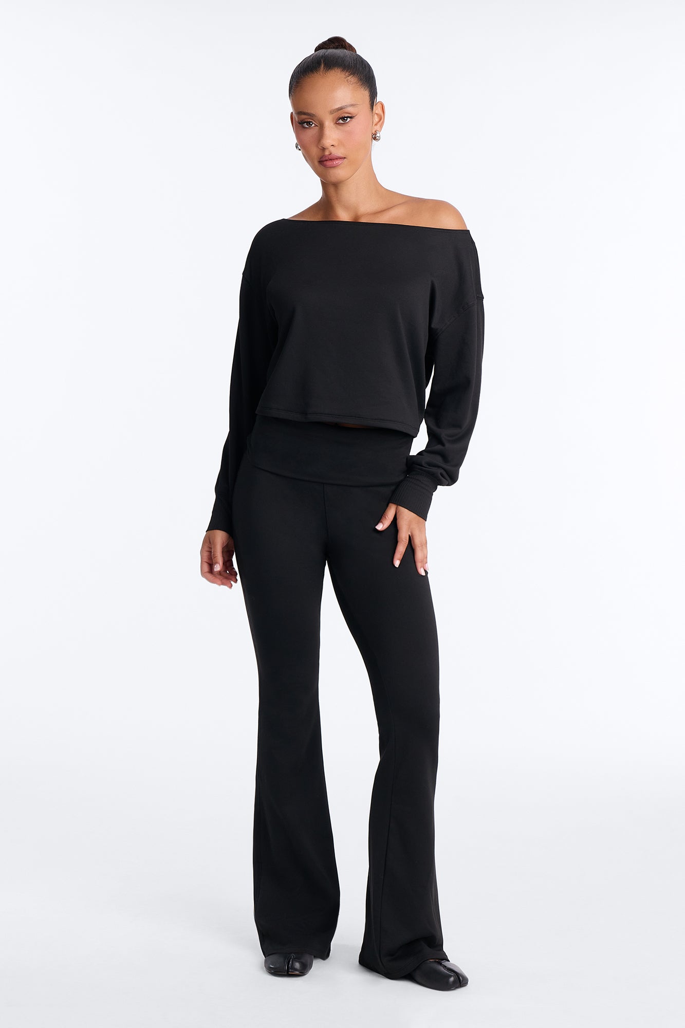 Chill Out Fleece Lined Pant Set - Black