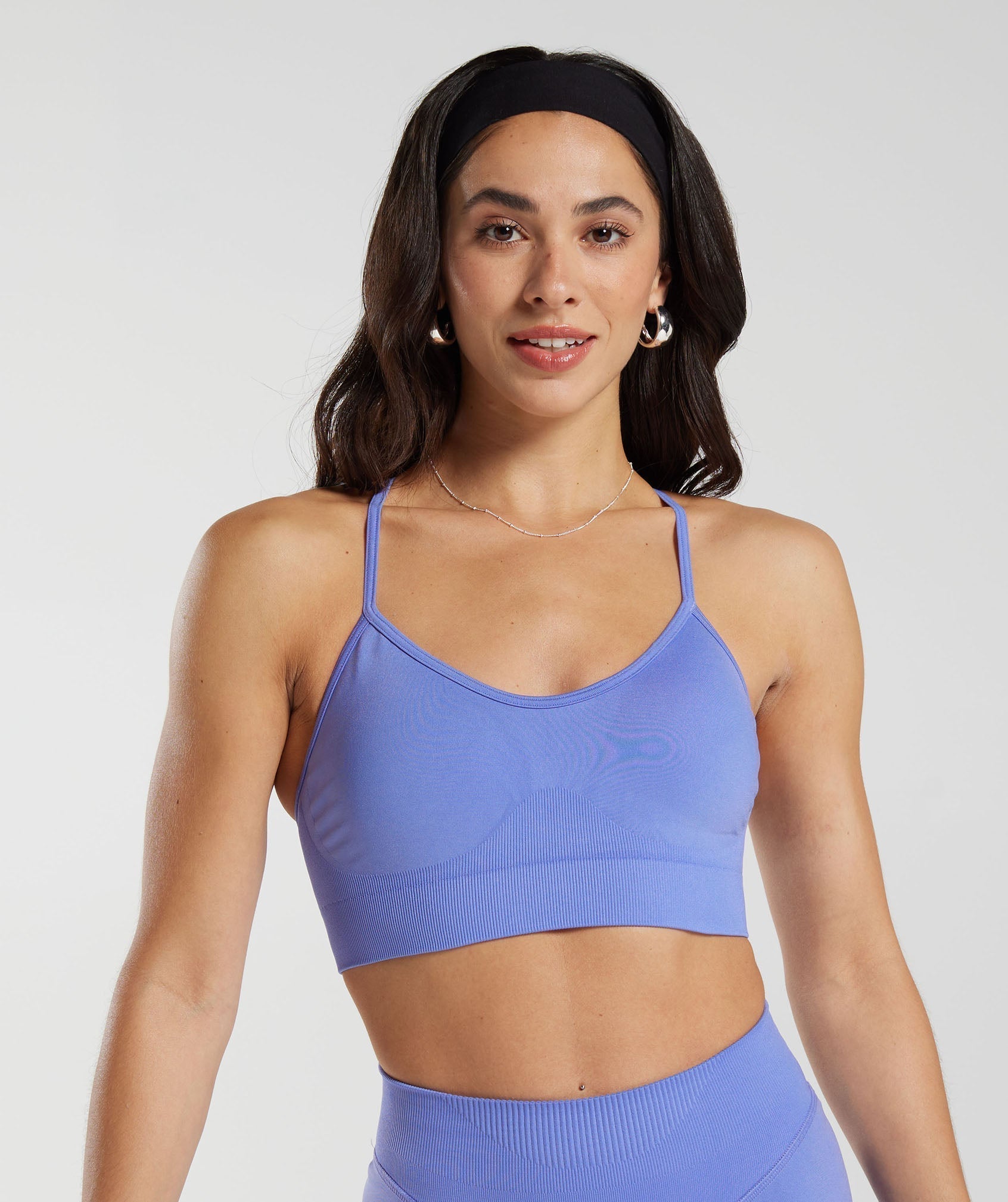 Gymshark Sweat Seamless Sports Bra - Purple