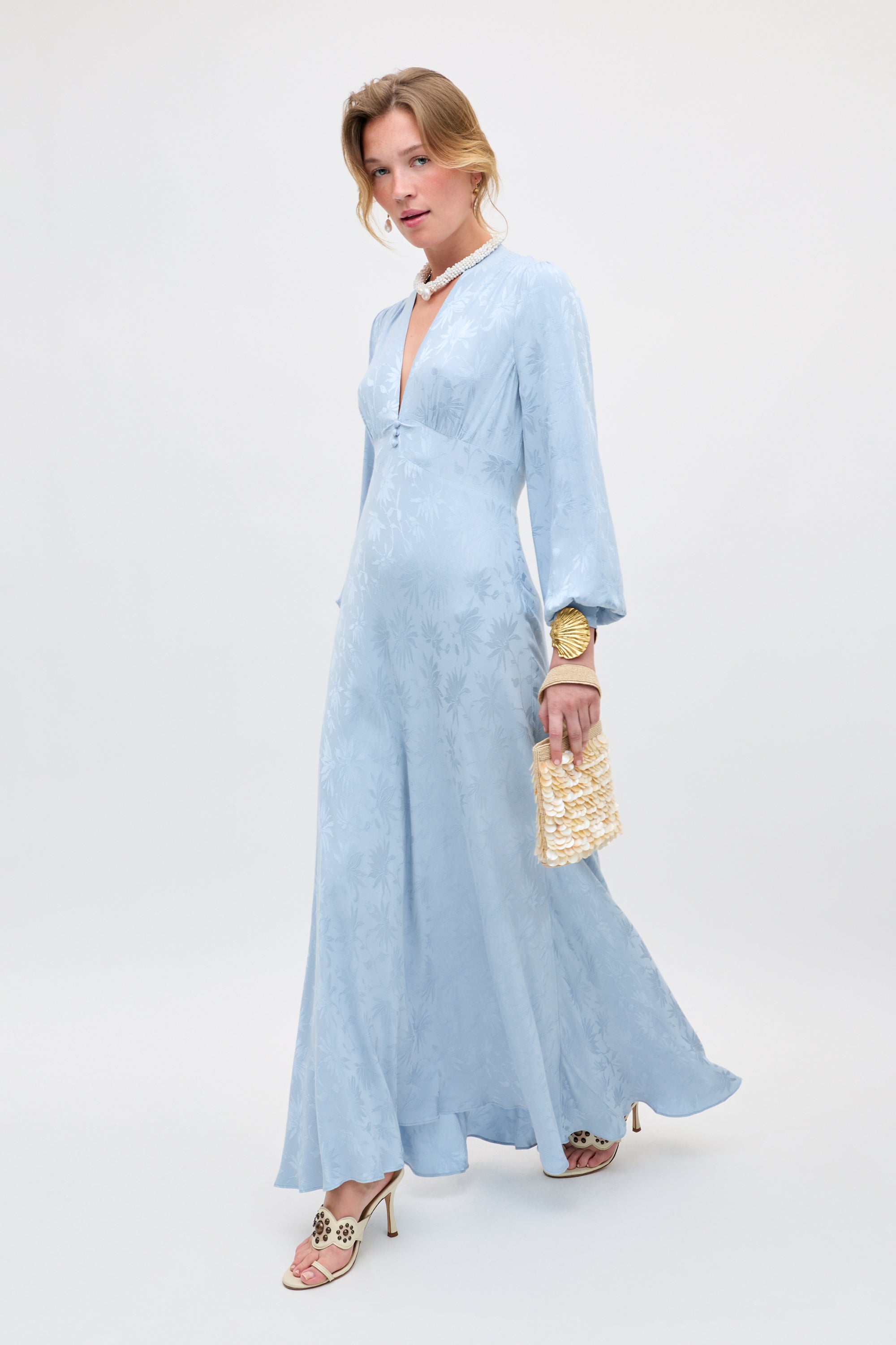Emory - Daisy Jacquard Bluebell