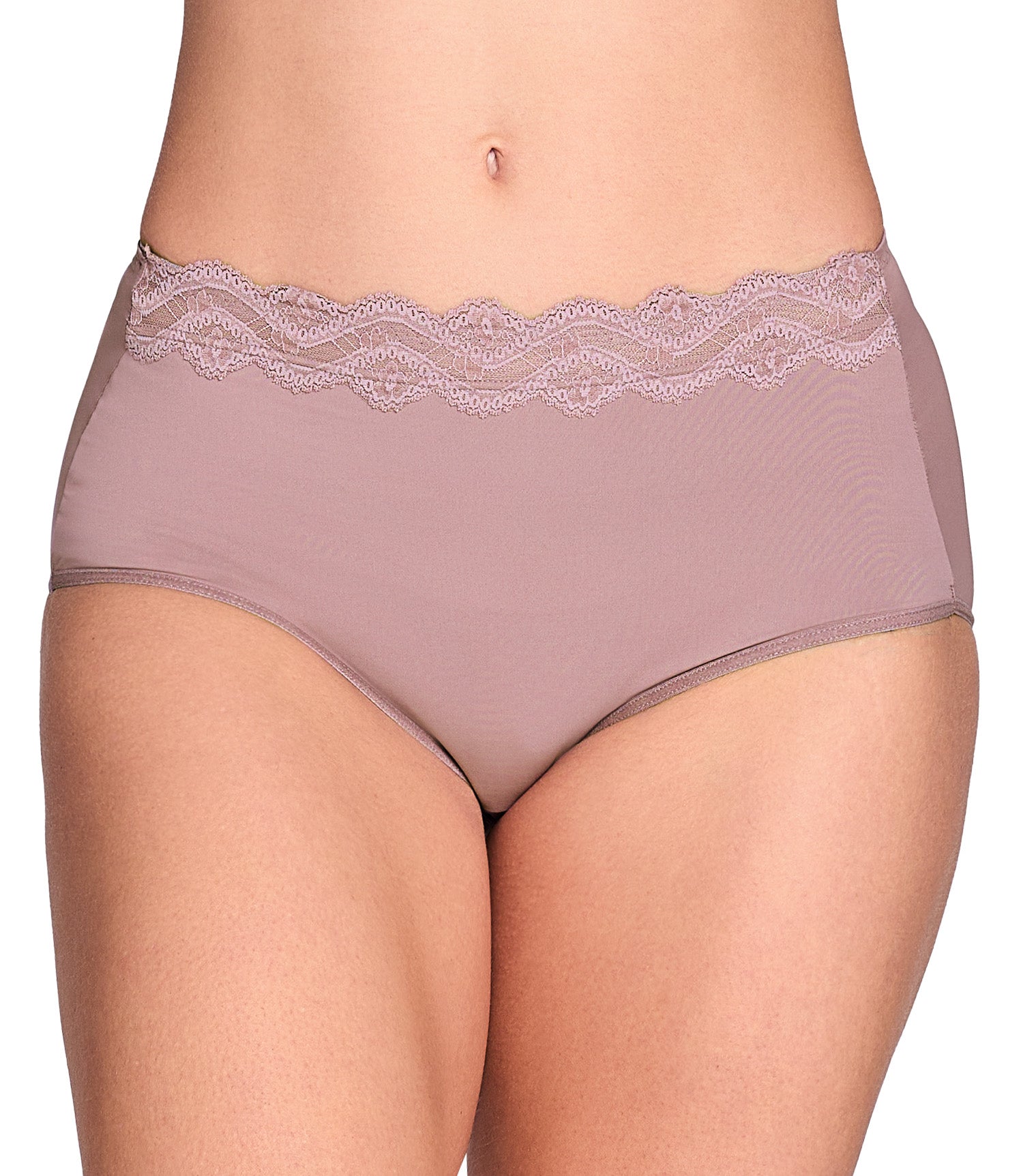Ilusion High Waist Tummy Control Panty with Lace Trim 78192