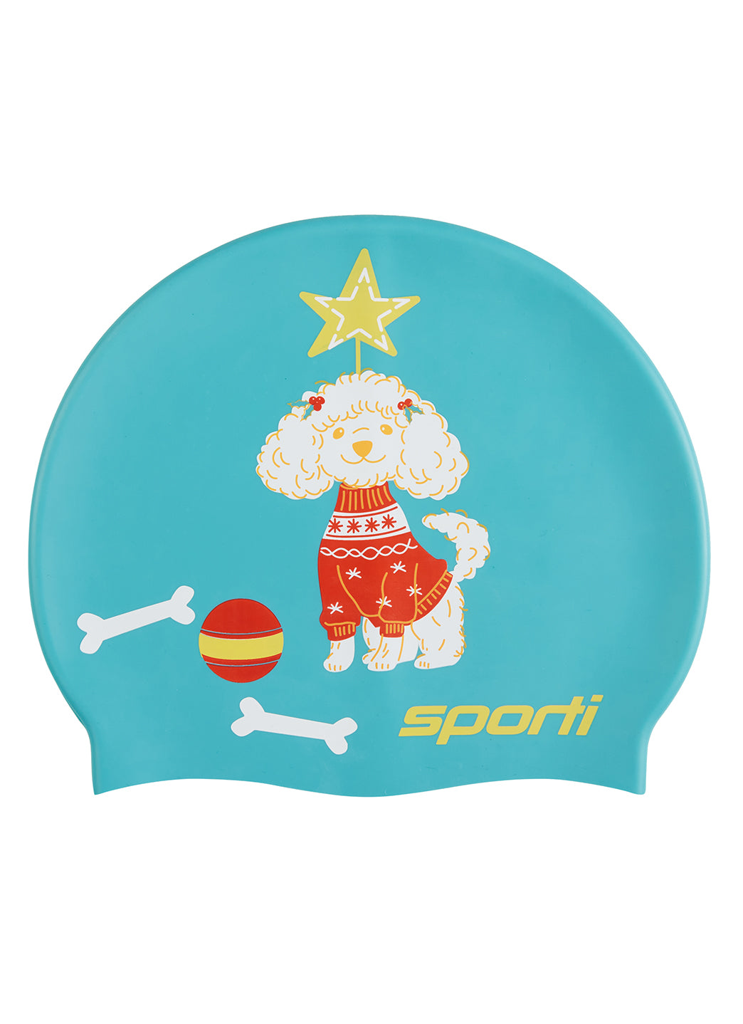 Sporti Pawliday Cheer Silicone Swim Cap Jr