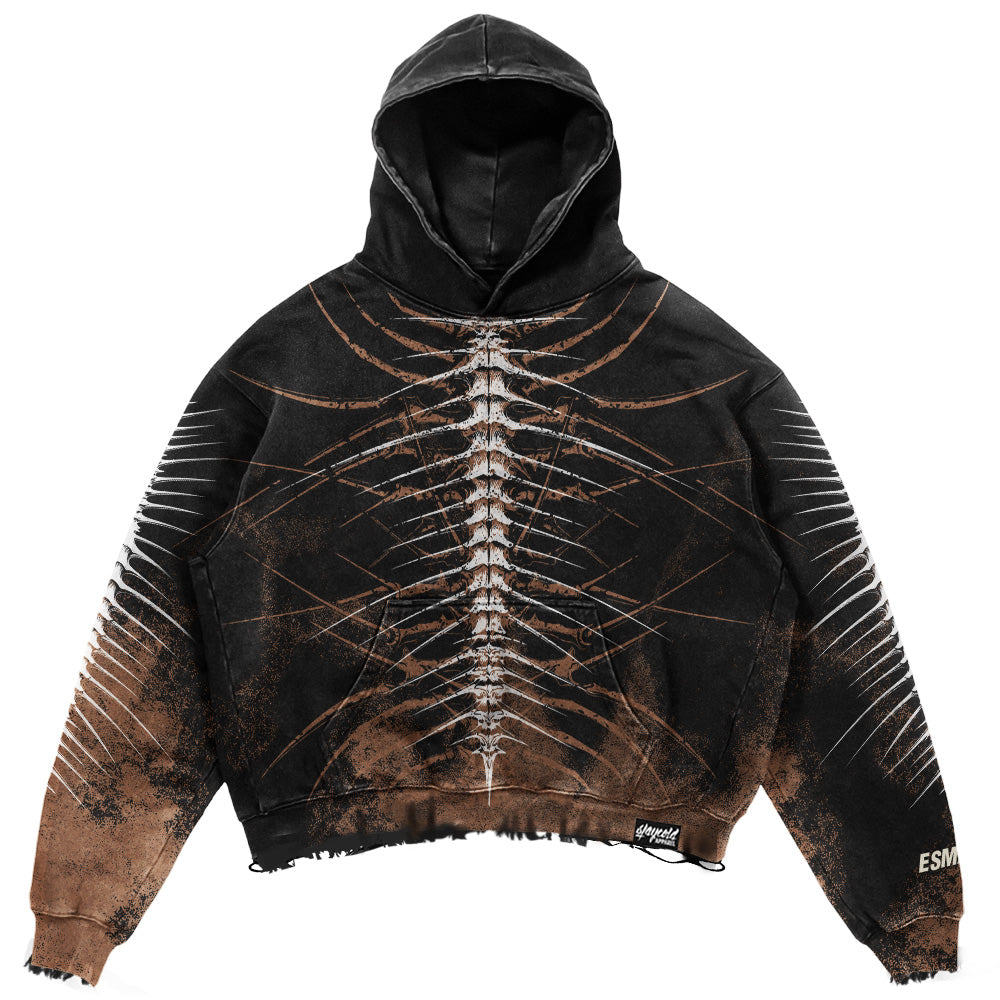 Lineage Of Dusk (Ocker) - Heavy Oversized Hoodie (400GSM)