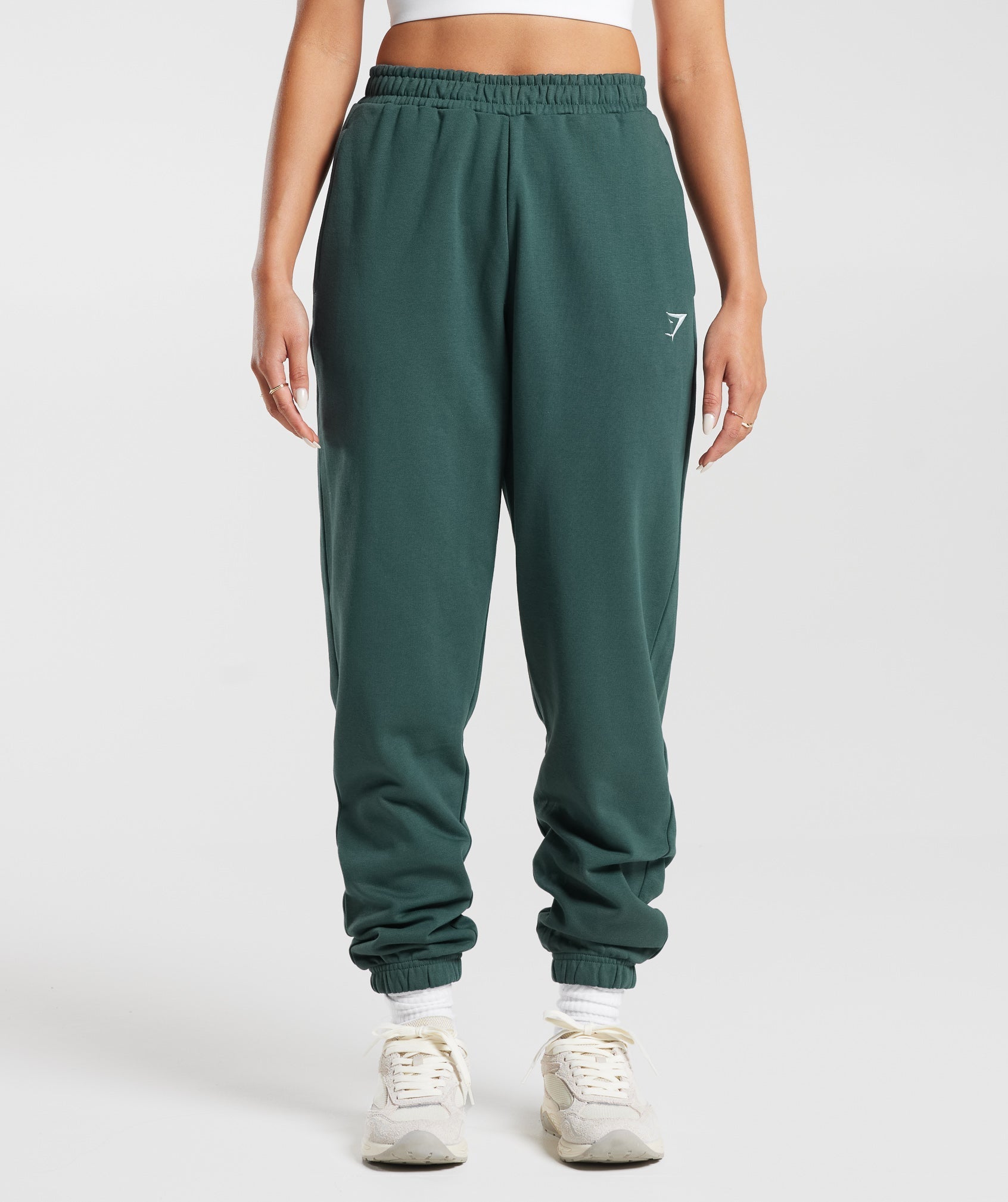 Gymshark Training Regular Fleece Joggers - Fog  Green