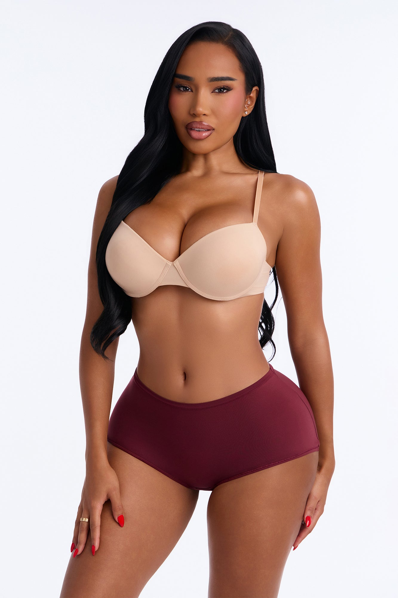 Let Me Live Boyshort Panty - Wine