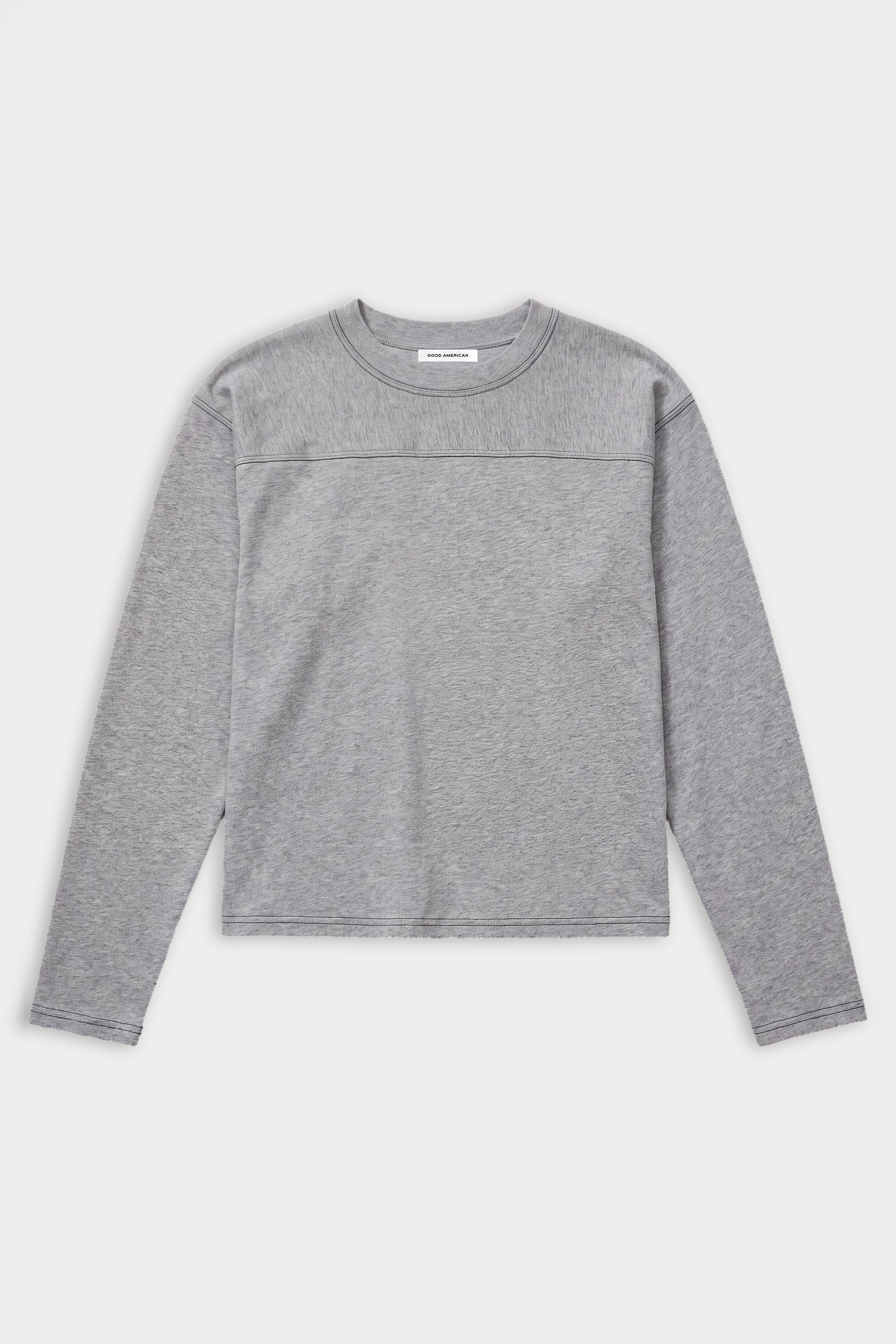 THE LONG SLEEVE GYM TEE | GREY MELANGE