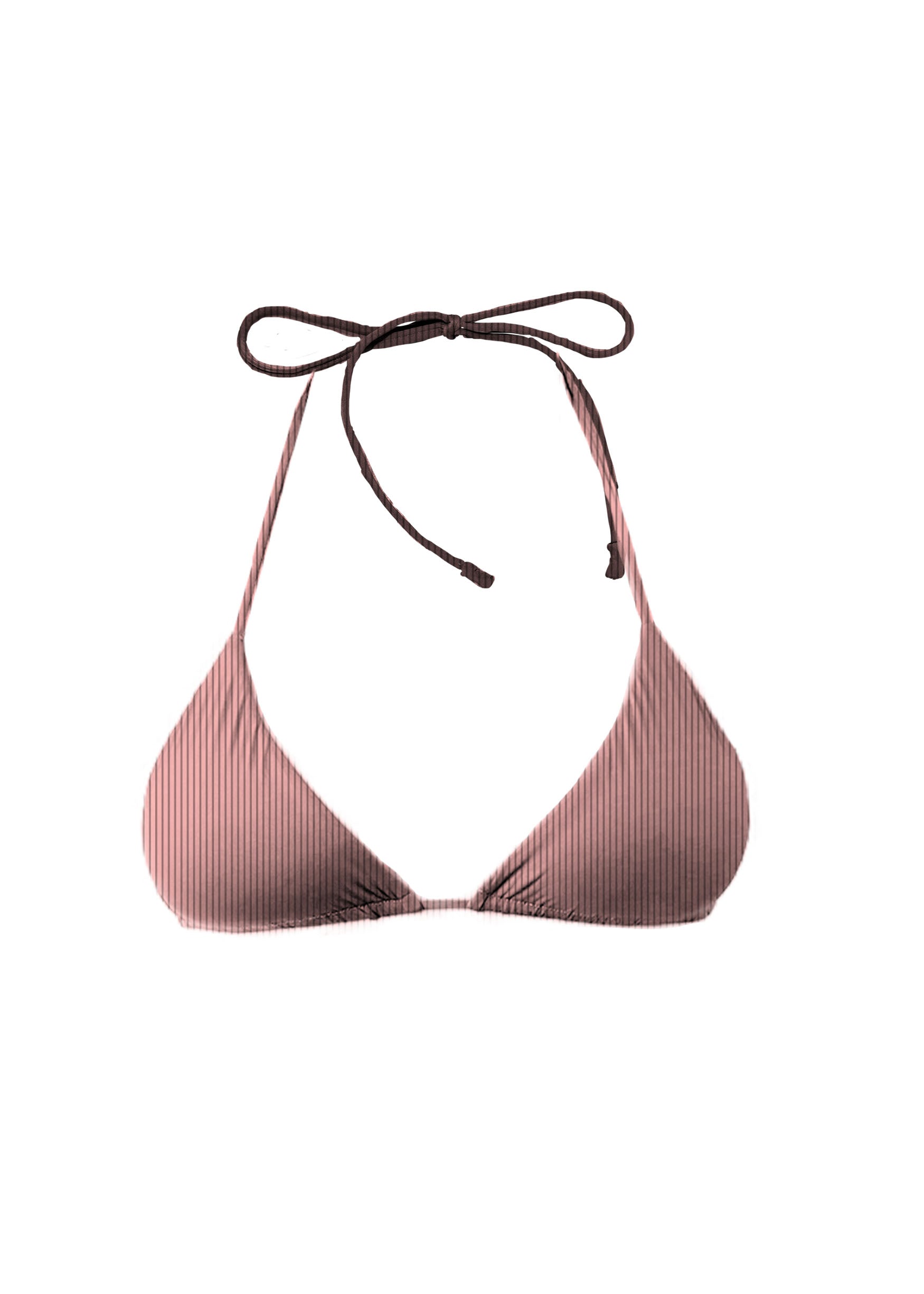 Mai Deluxe Rosemilk Ribbed Tie Top