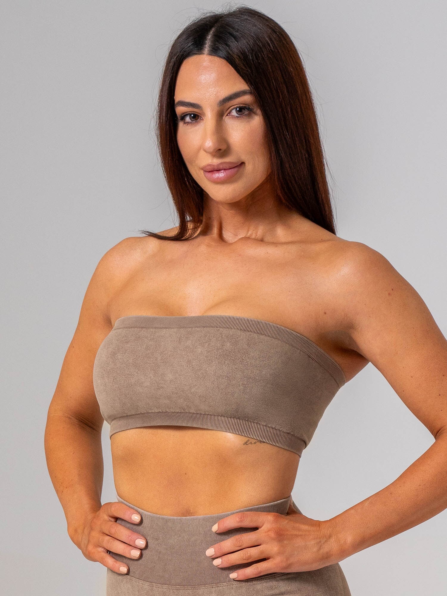 Stonewash Seamless Bandeau - Chai