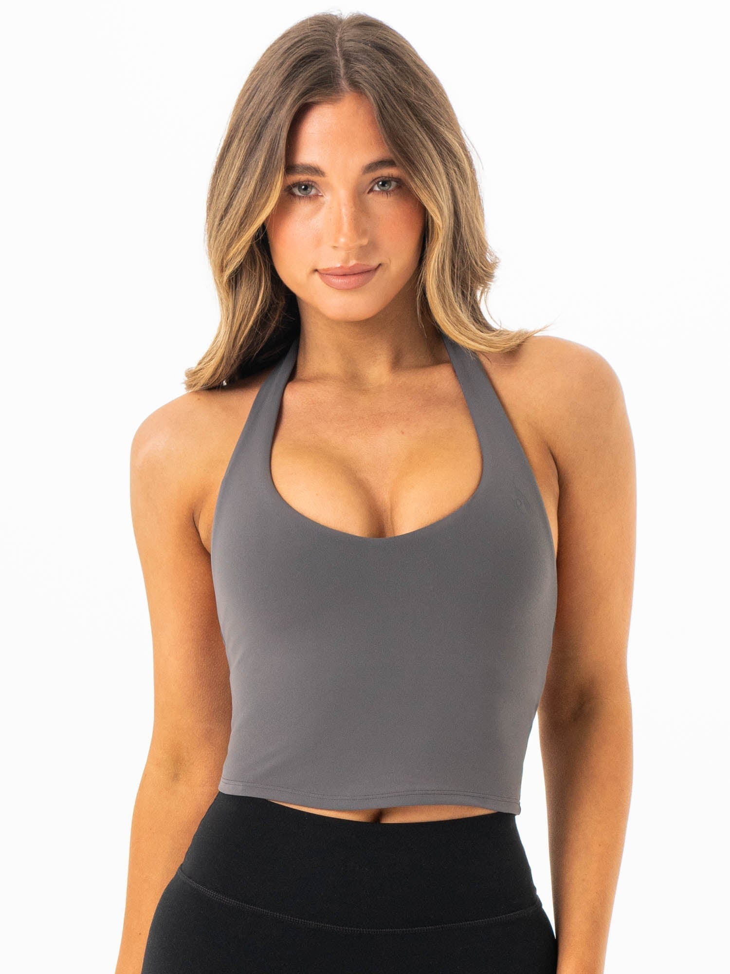 NKD Halter Shelf Tank - Charcoal