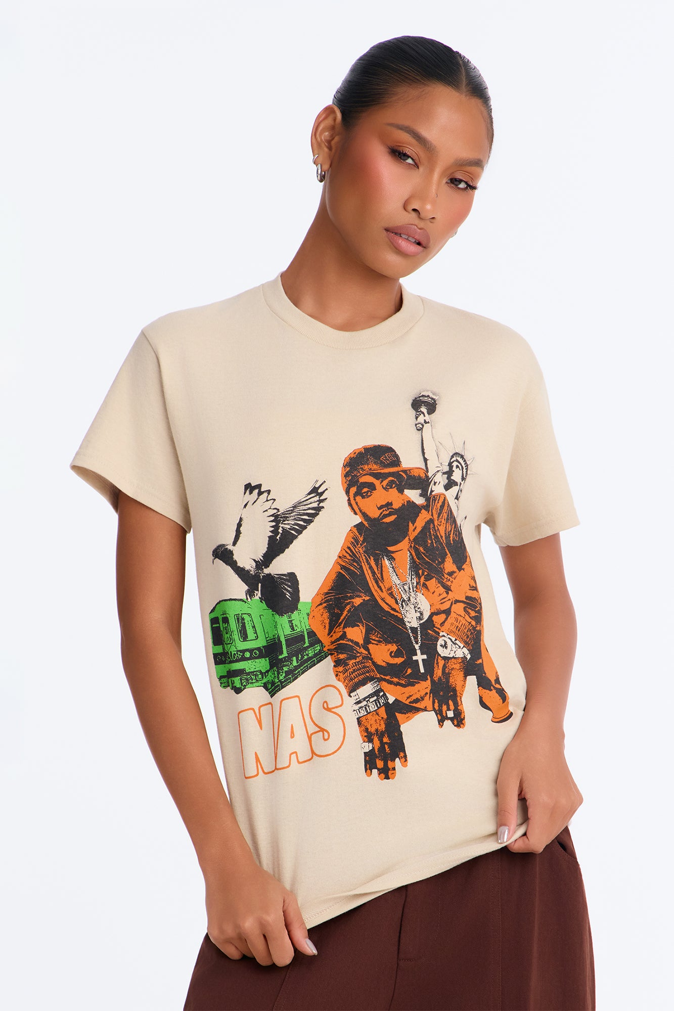 Nas New York Roots Tee - Sand