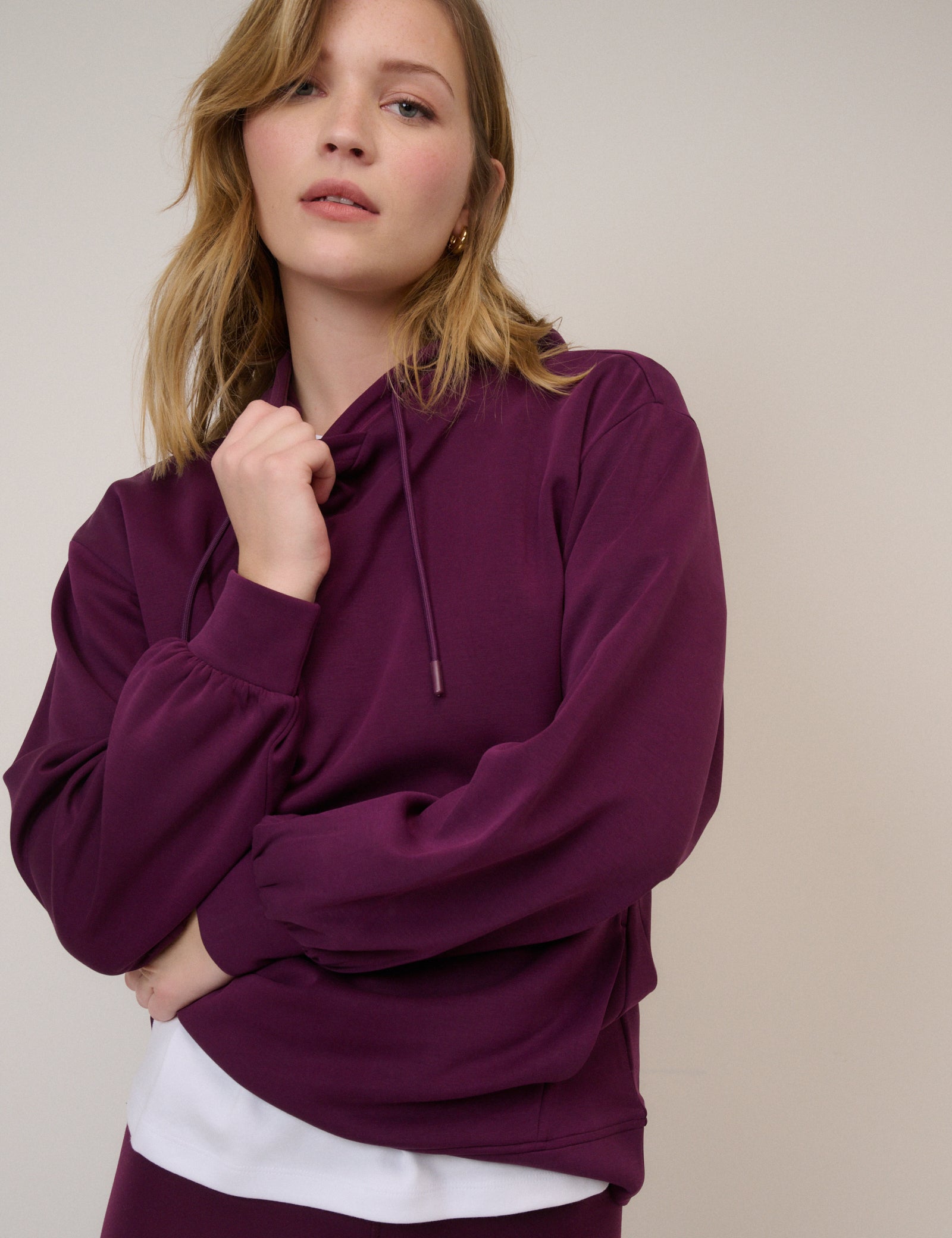 Burgundy Scuba Hoodie