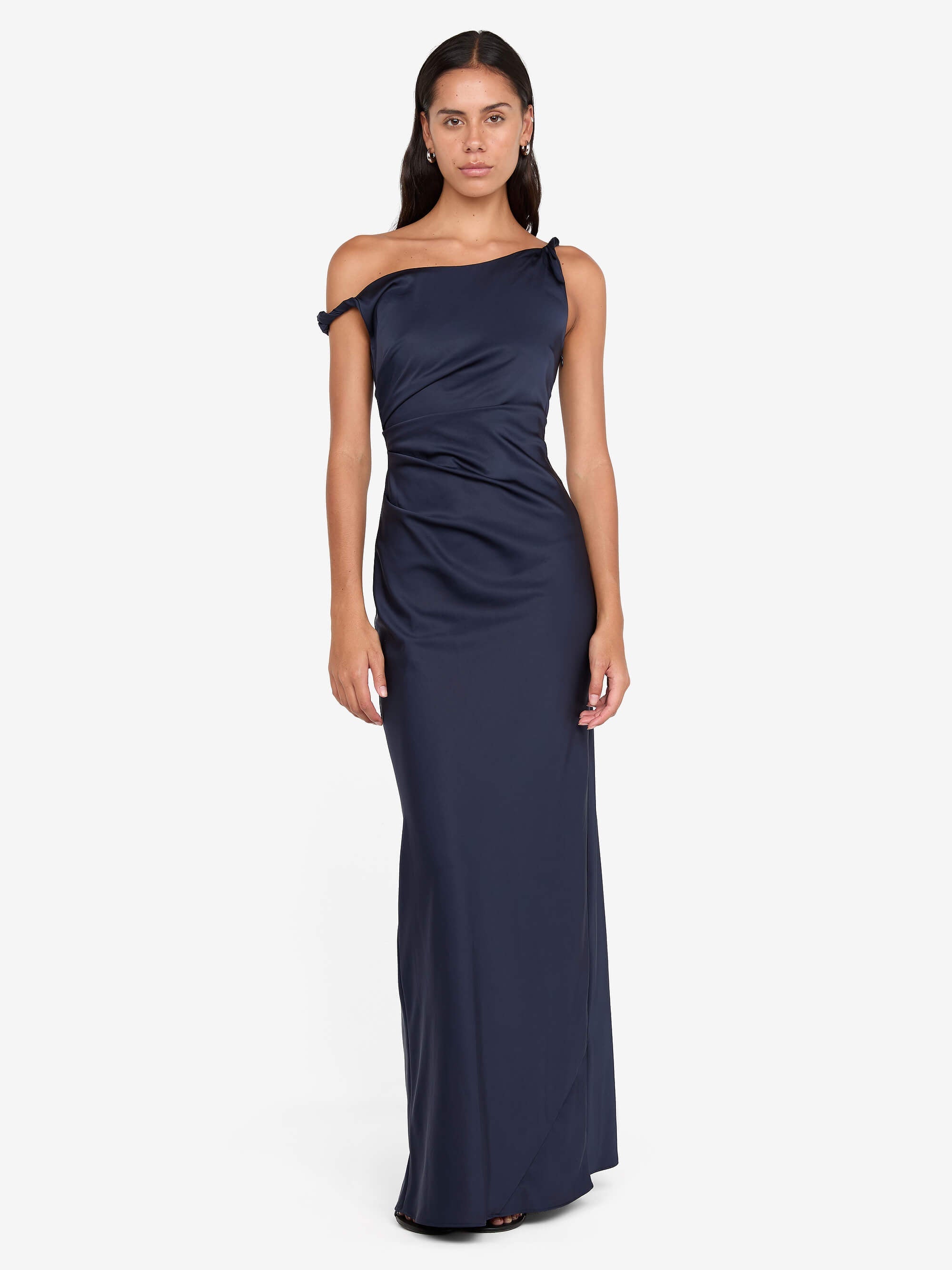 LUNETTA TWIST STRAP DRESS - INK