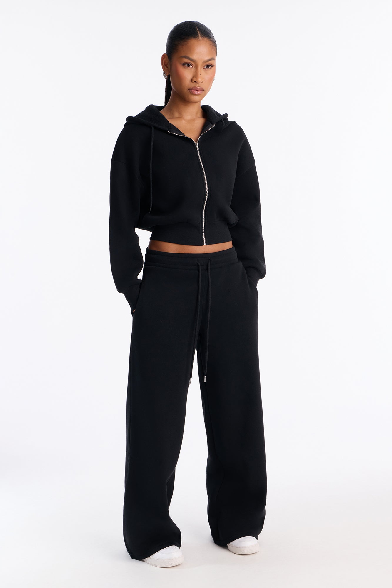 Candice Wide Leg Lounge Pant - Black
