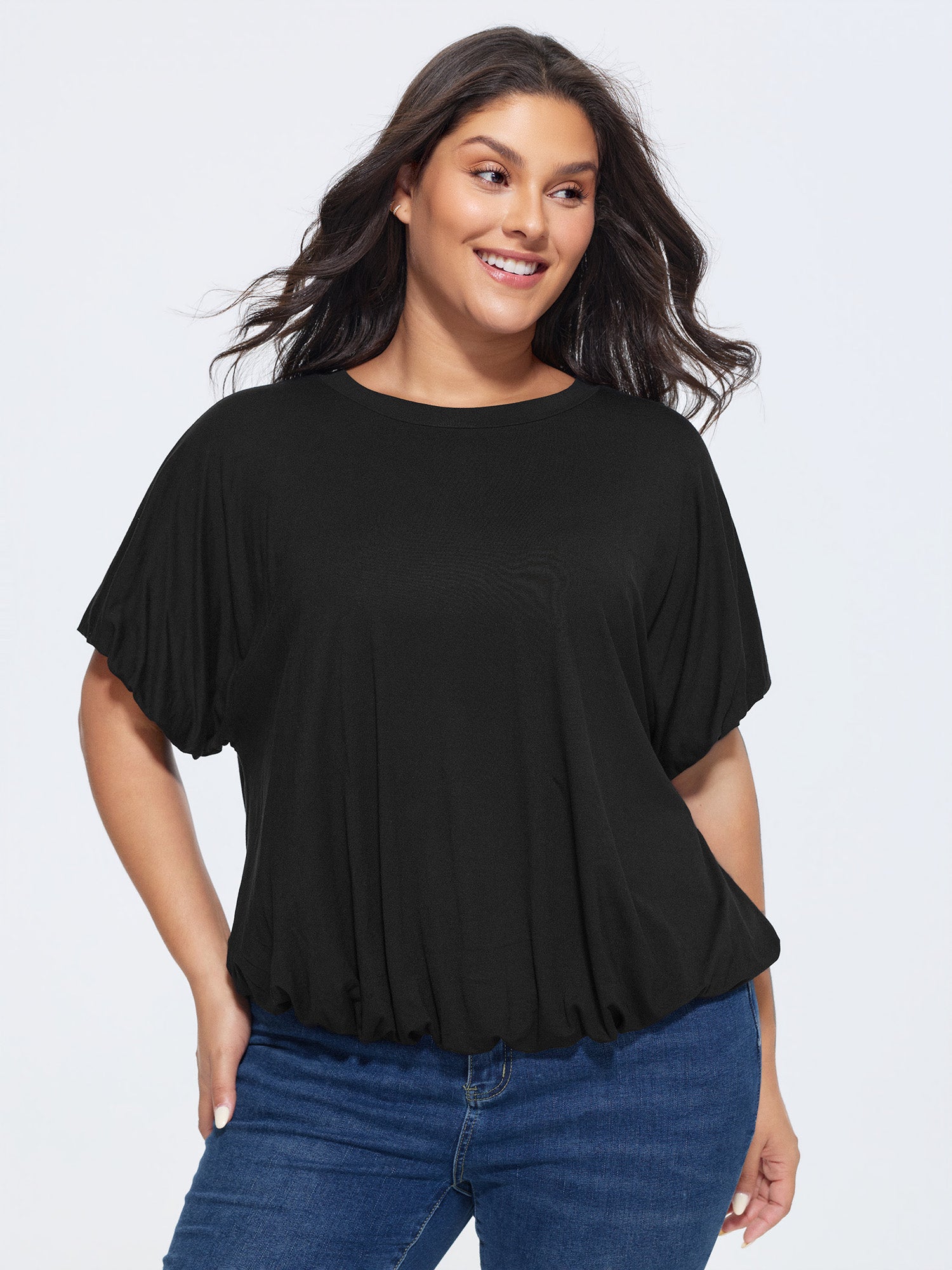 Supersoft Bubble Hem Relaxed-Fit T-Shirt