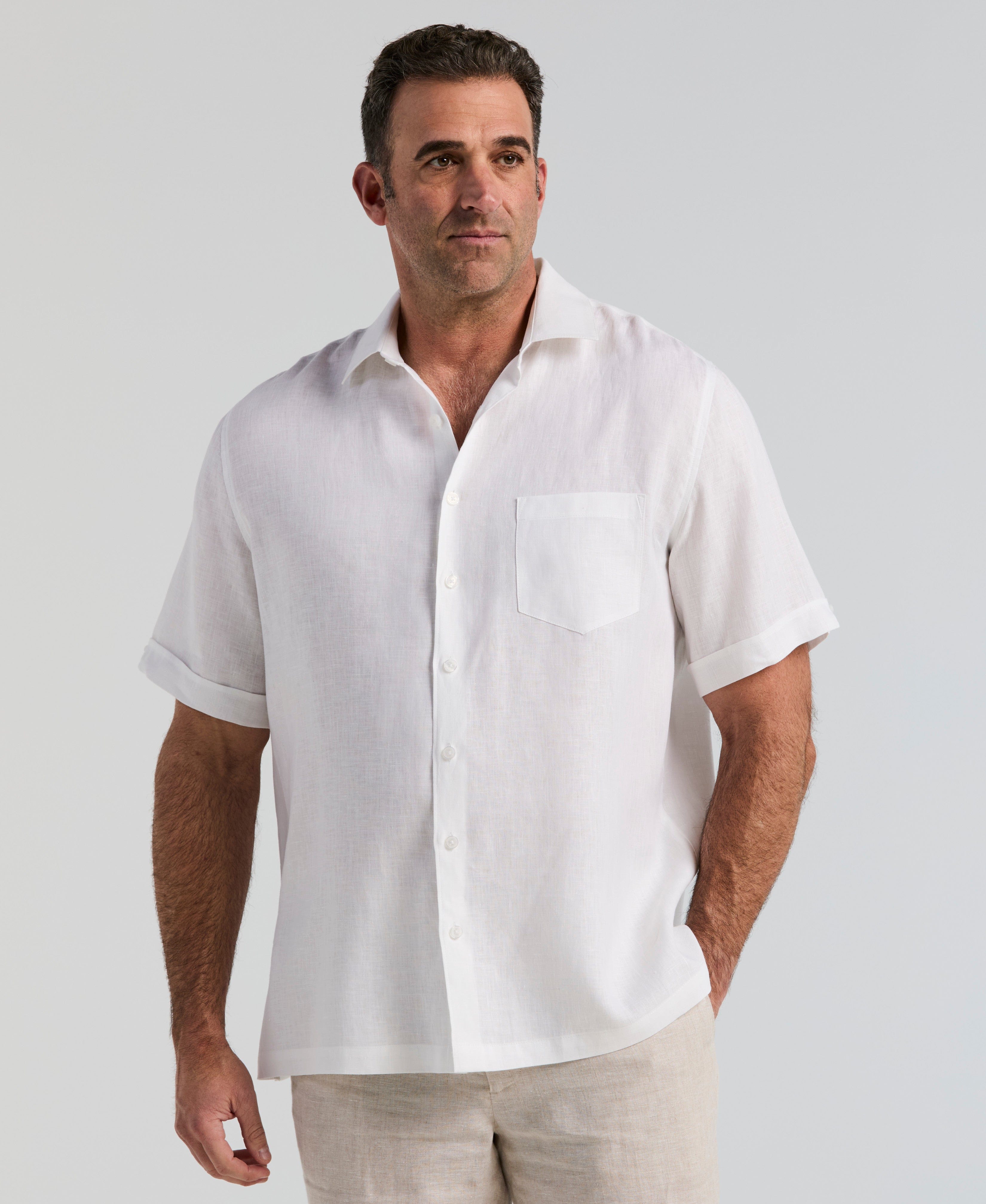 Big & Tall Classic Linen Solid Shirt