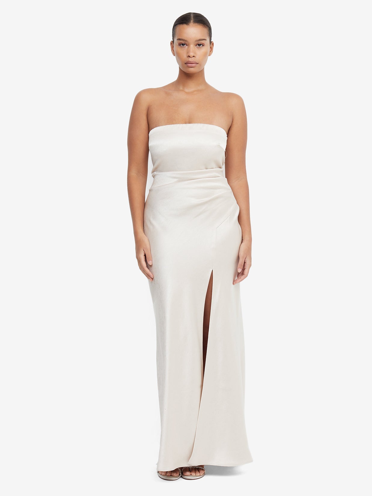 THE DREAMER STRAPLESS DRESS - SAND
