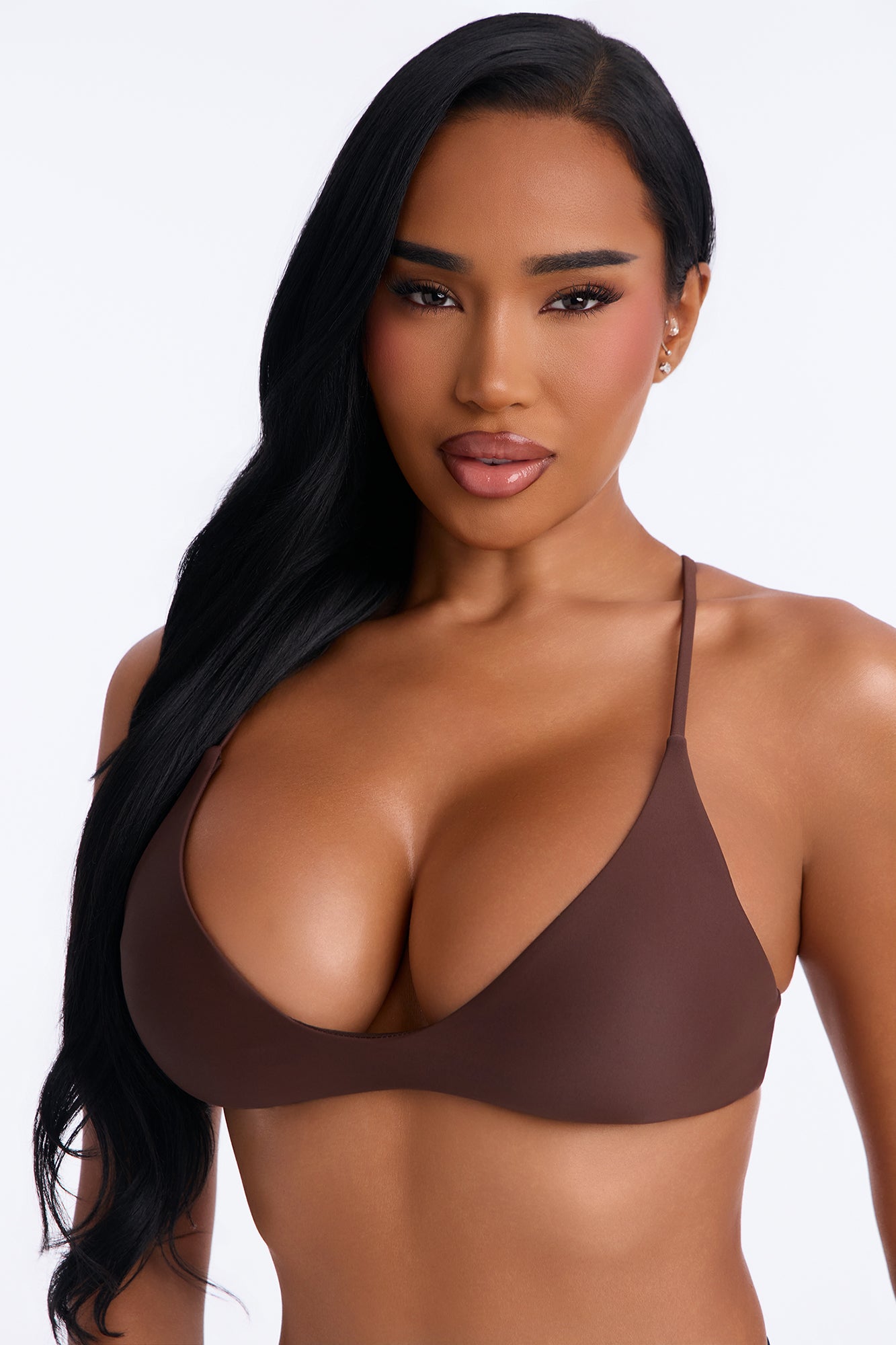 Maui Mix And Match Scoop Bralette Bikini Top - Chocolate