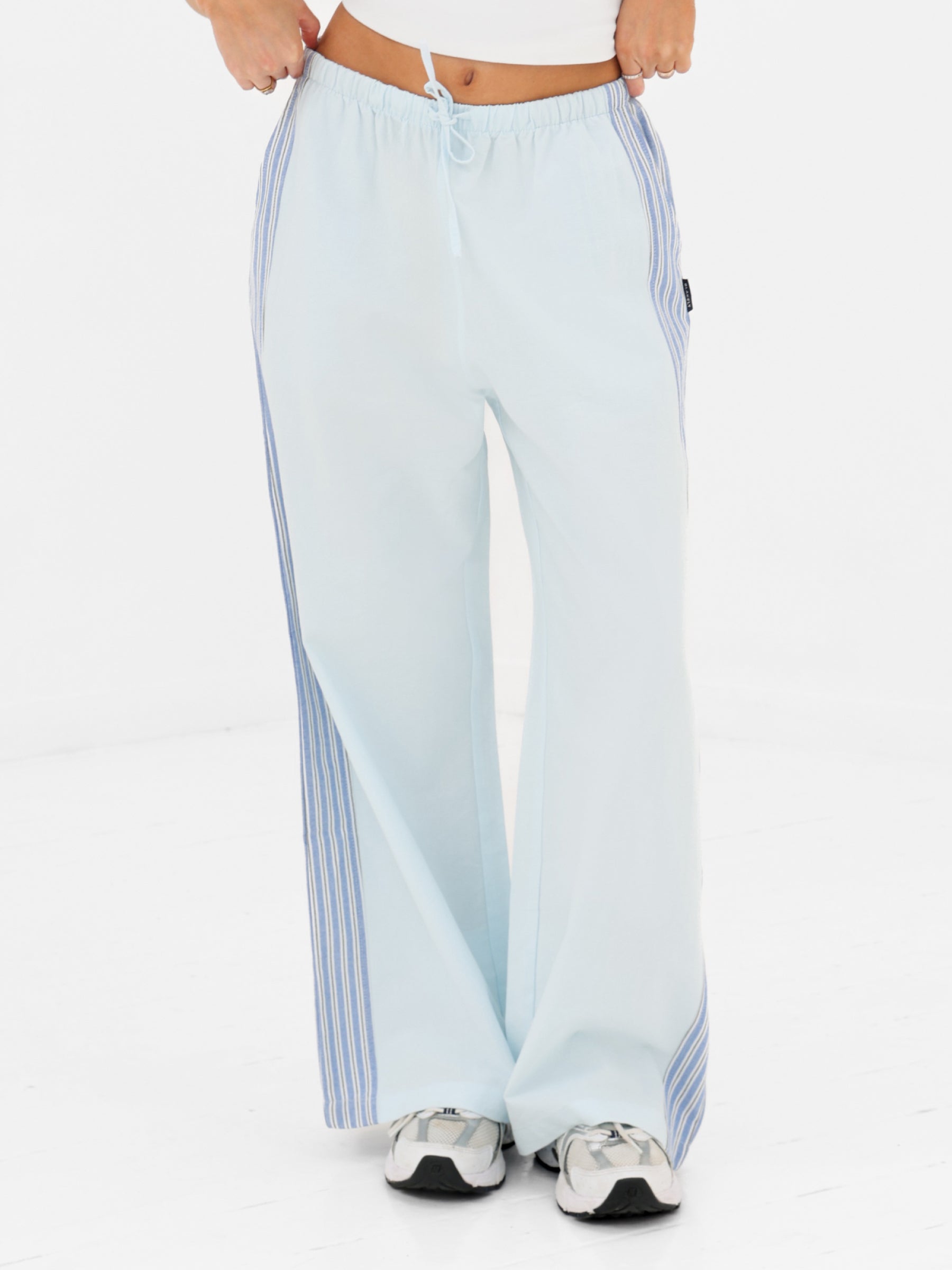 Sammy Stripe Trousers - Light Blue