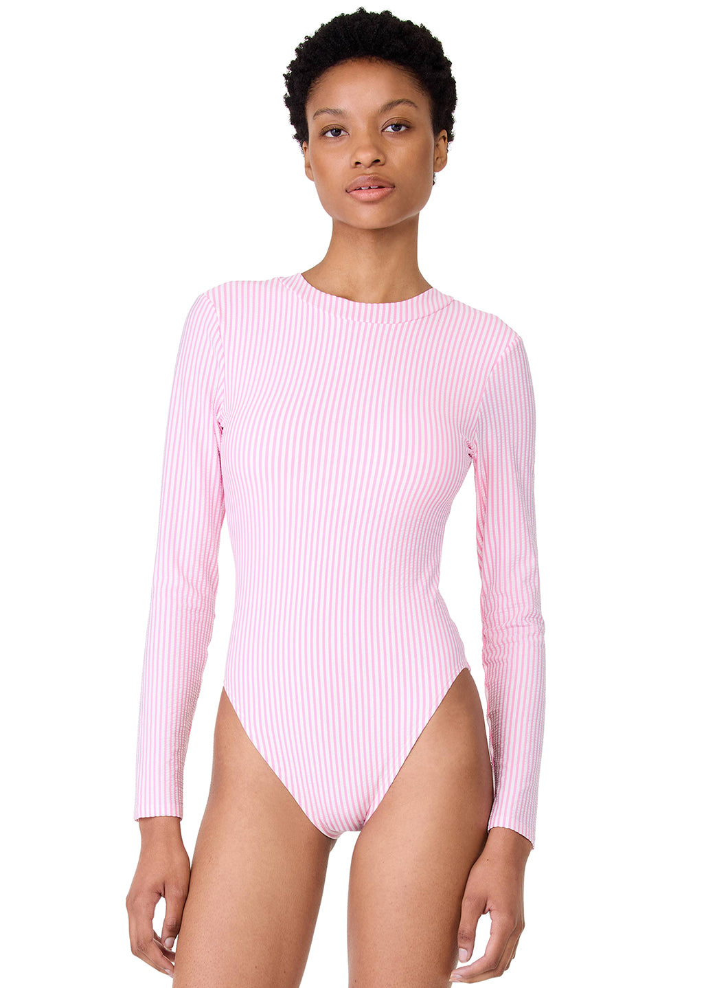 Kate Spade Women's Tide Stripe Long Sleeve One Piece