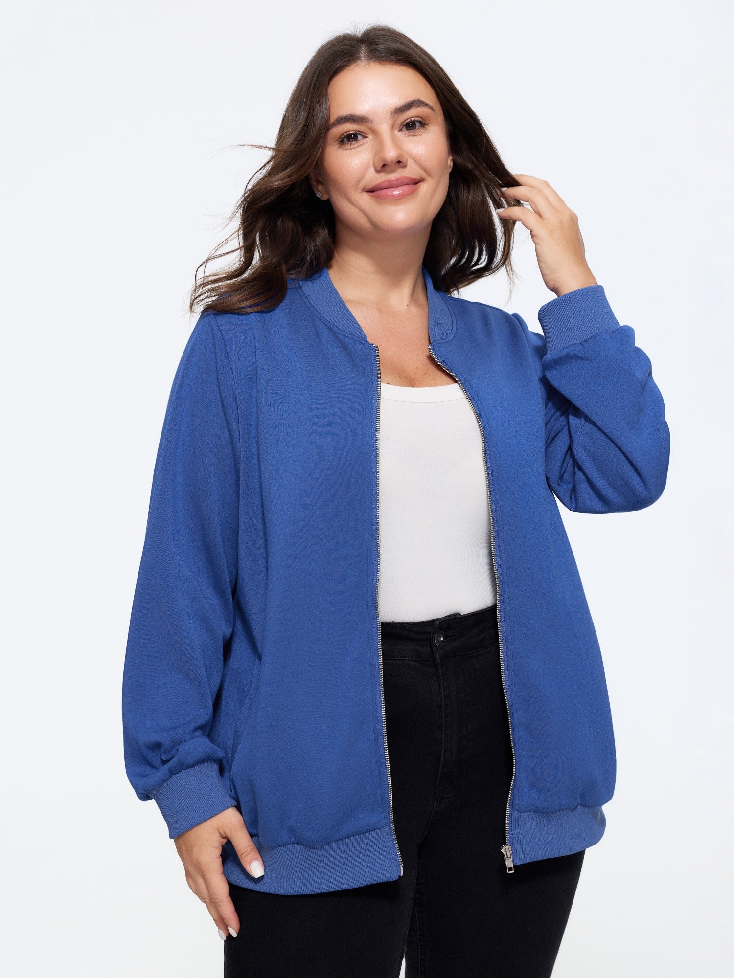 Supersoft Solid Full‑Zip Front Outerwear