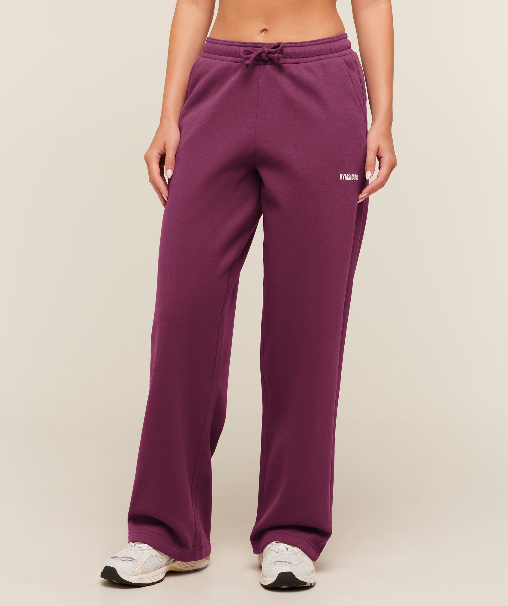 Gymshark Cosy Luxe Straight Leg Regular Joggers - Strength Pink