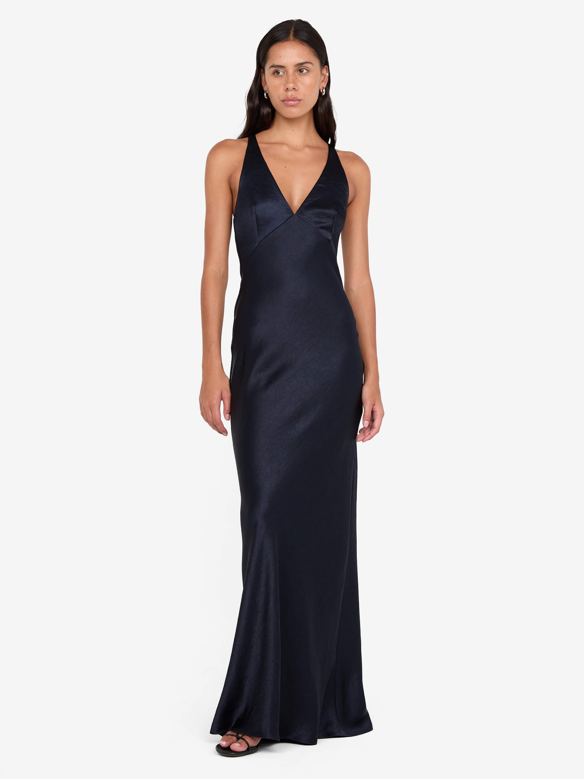 THE DREAMER V NECK DRESS - INK