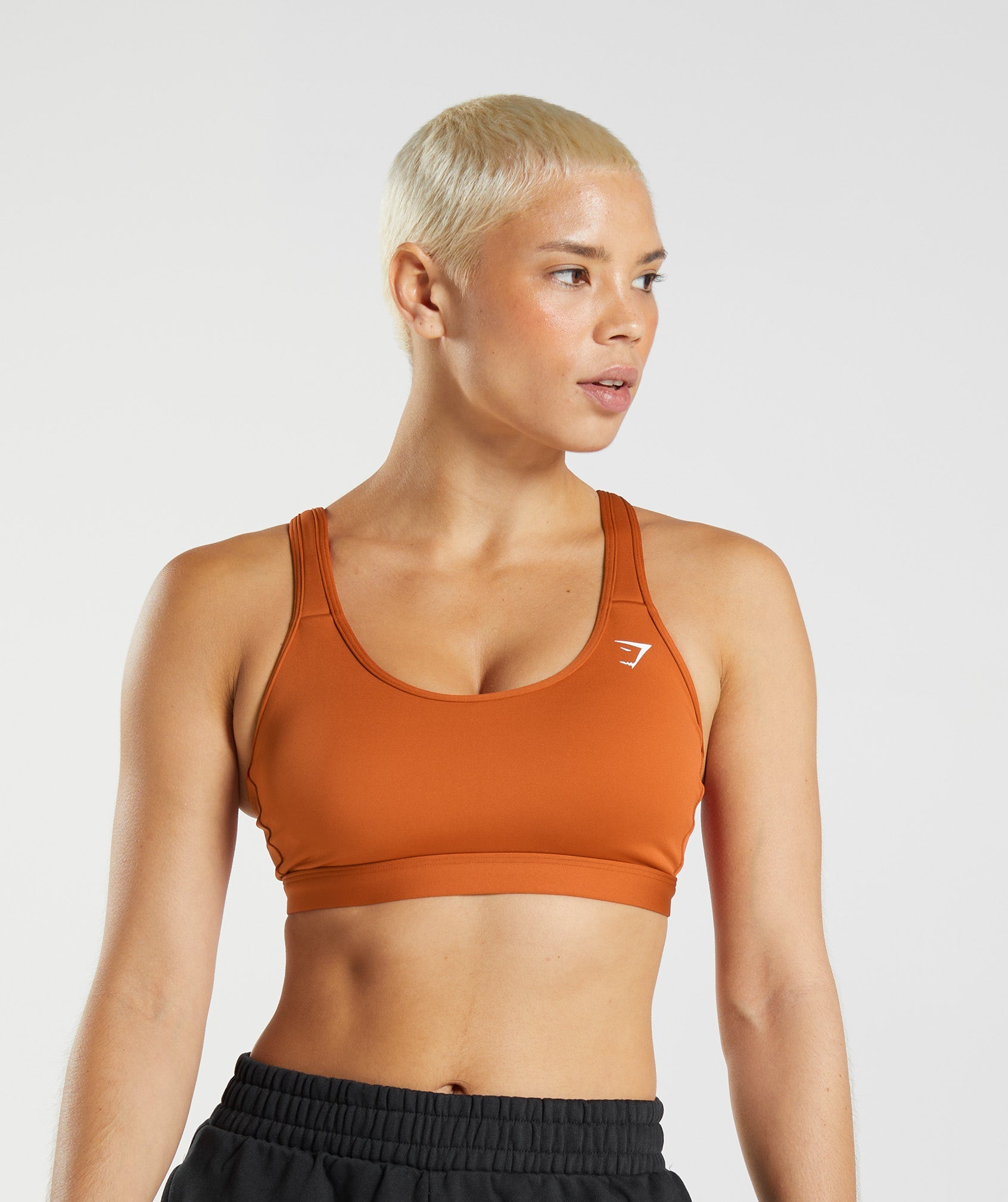 Gymshark Scoop Neck Sports Bra - Cayenne Red