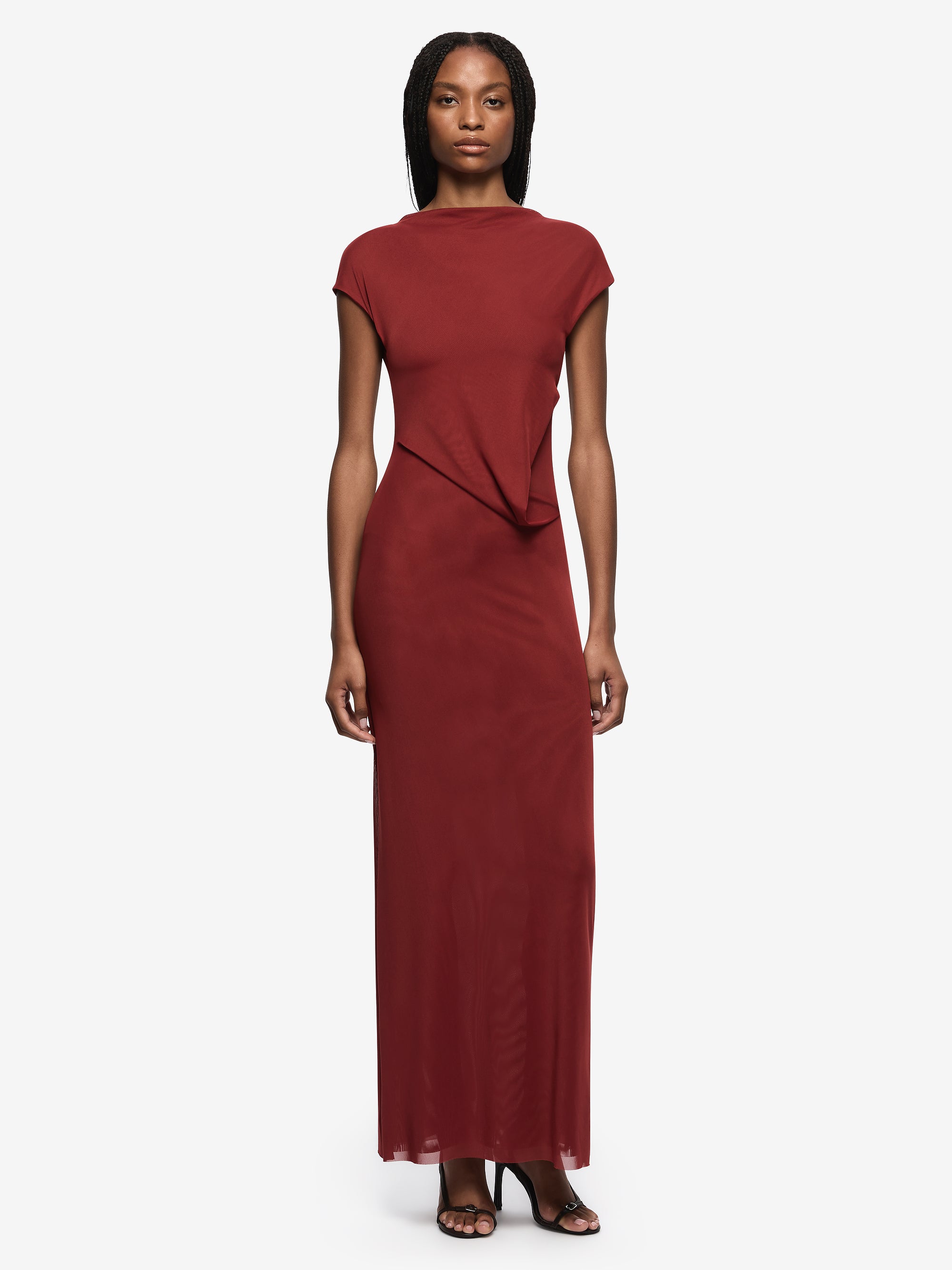 WILLORIN LAYERED MAXI DRESS - SANGRIA