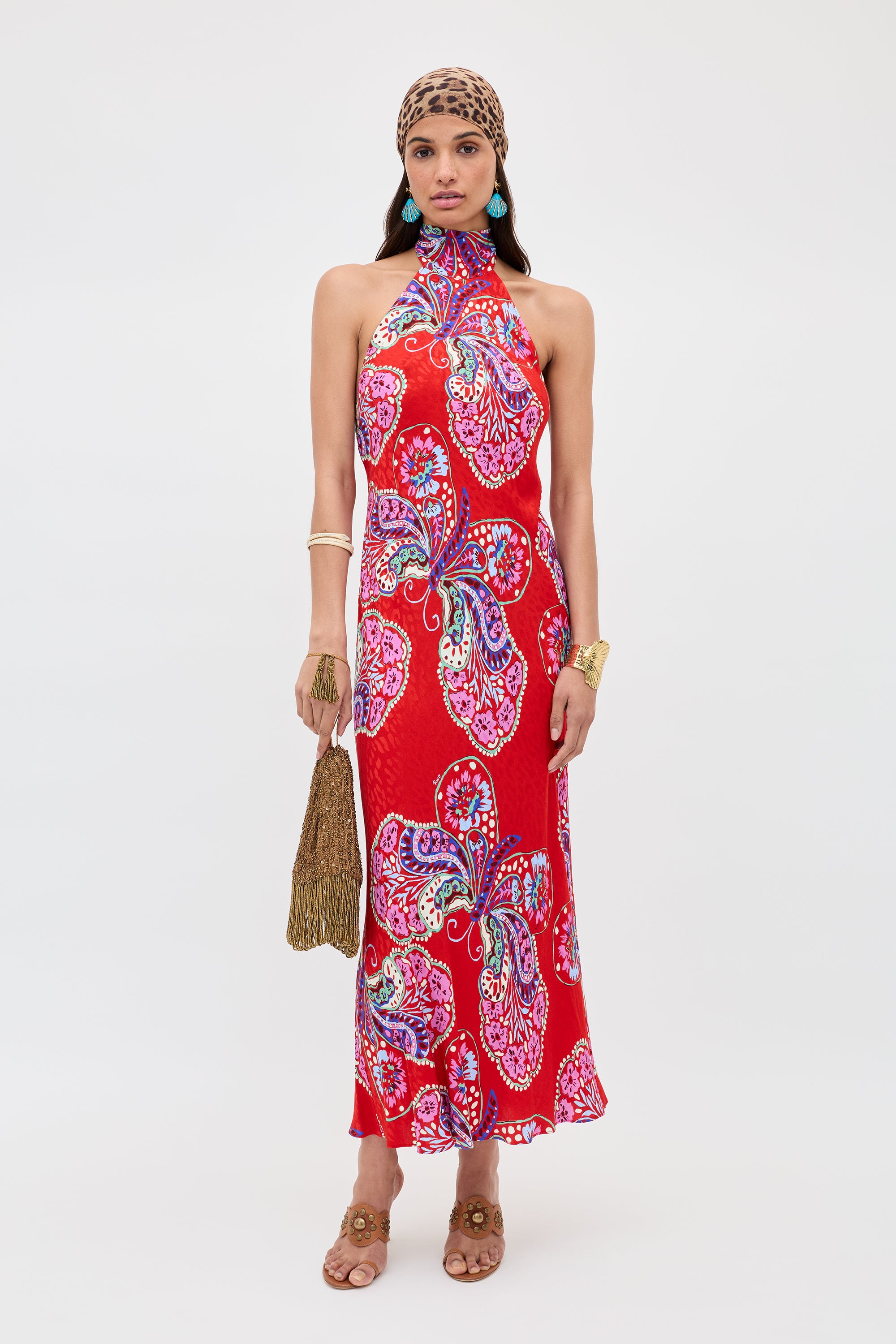 Maura - Butterfly Bloom Jacquard Red