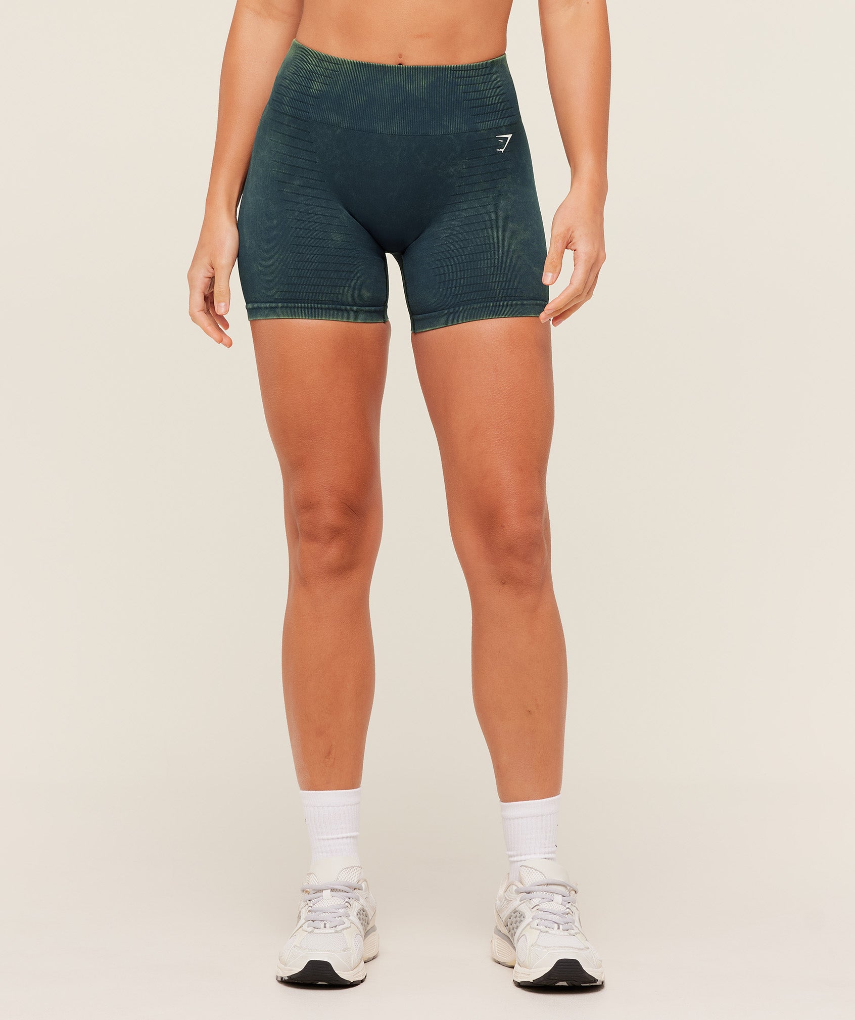Gymshark Steel Seamless Shorts - Deep Petrol Blue/Wash