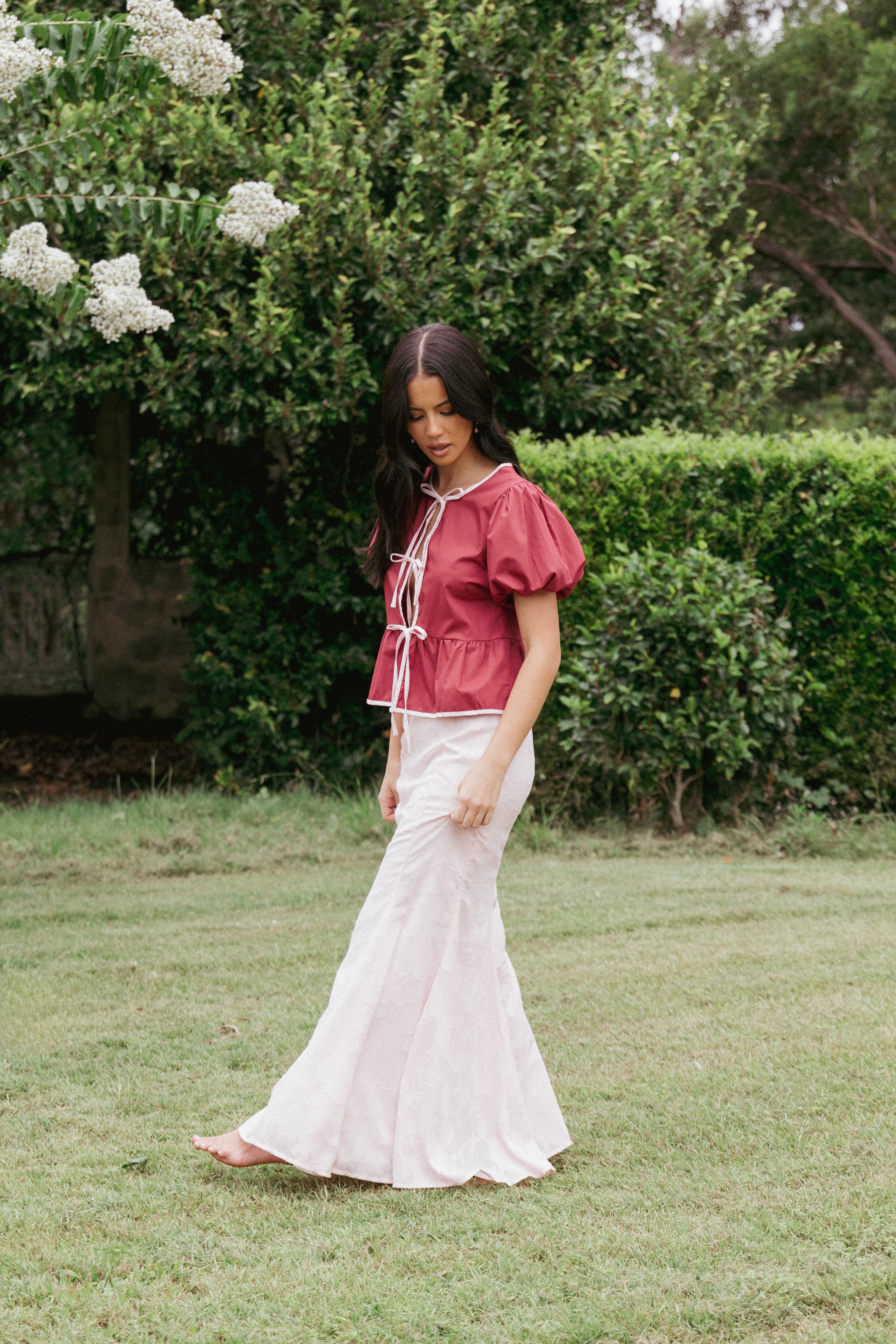 Larina Maxi Skirt - Pink
