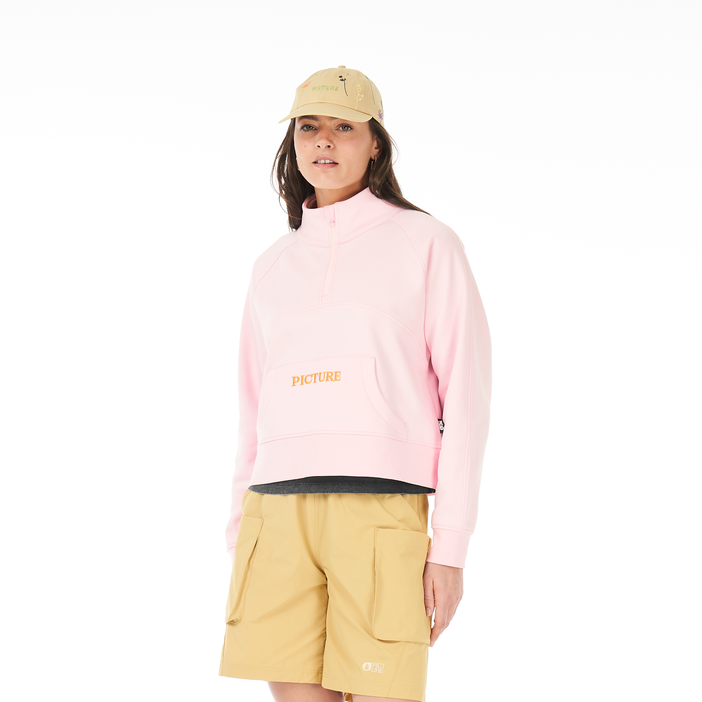 Sweat femme zippé QUENDA 1/2 ZIP