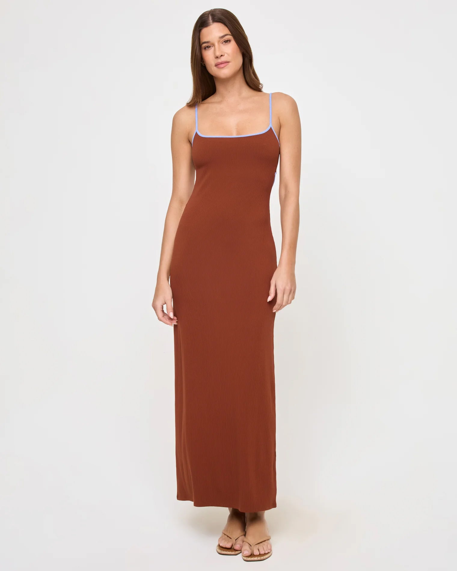 LSPACE Tobacco & Peri Blue Jordana Dress