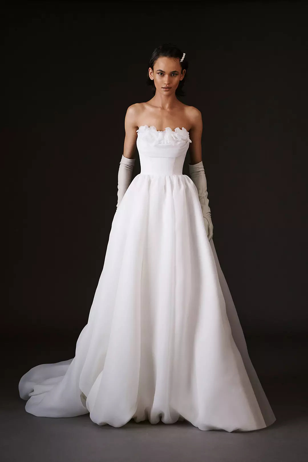 Zonie Organza Strapless A-Line Wedding Dress