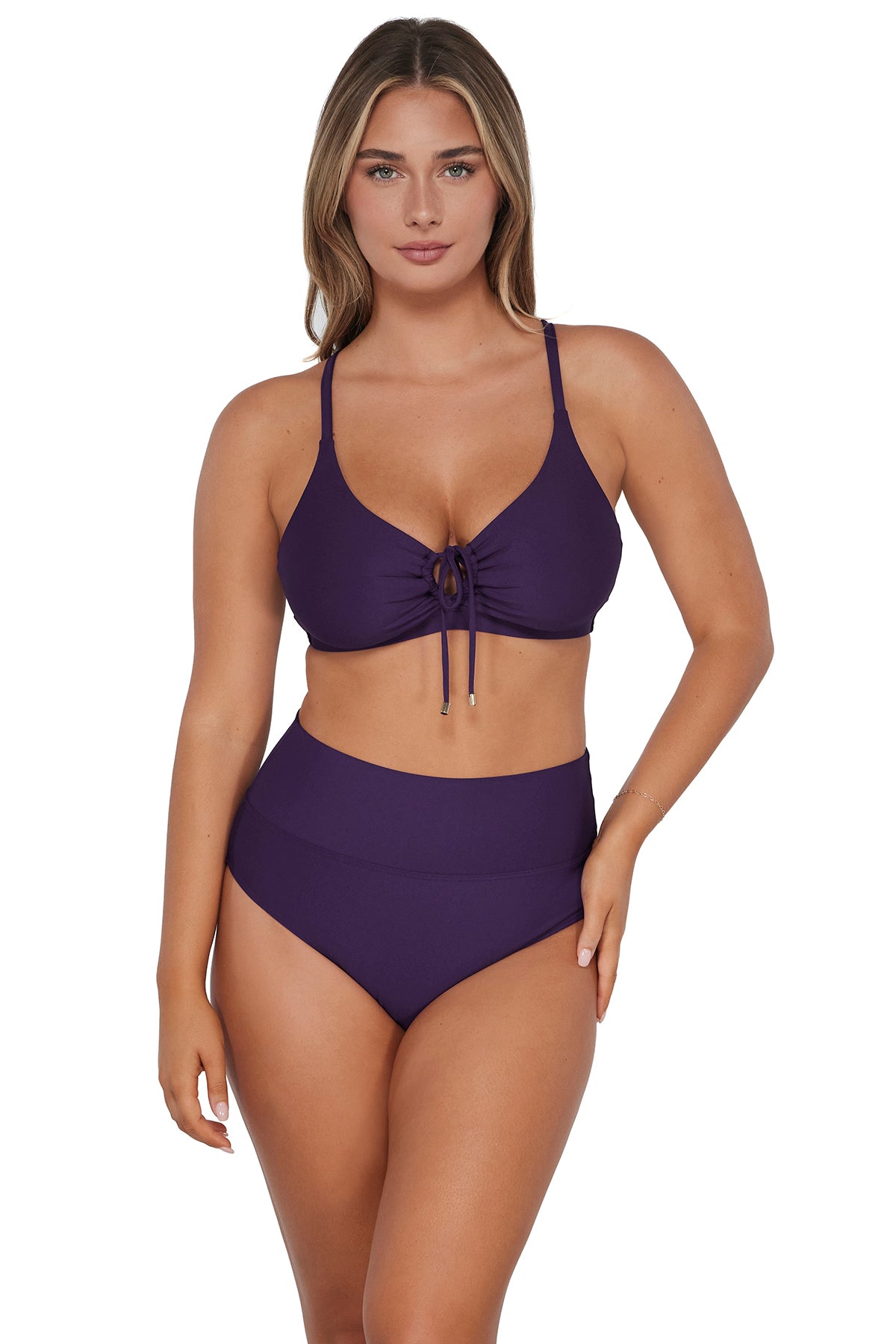 Sunsets Paradise Plum Kauai Keyhole Top