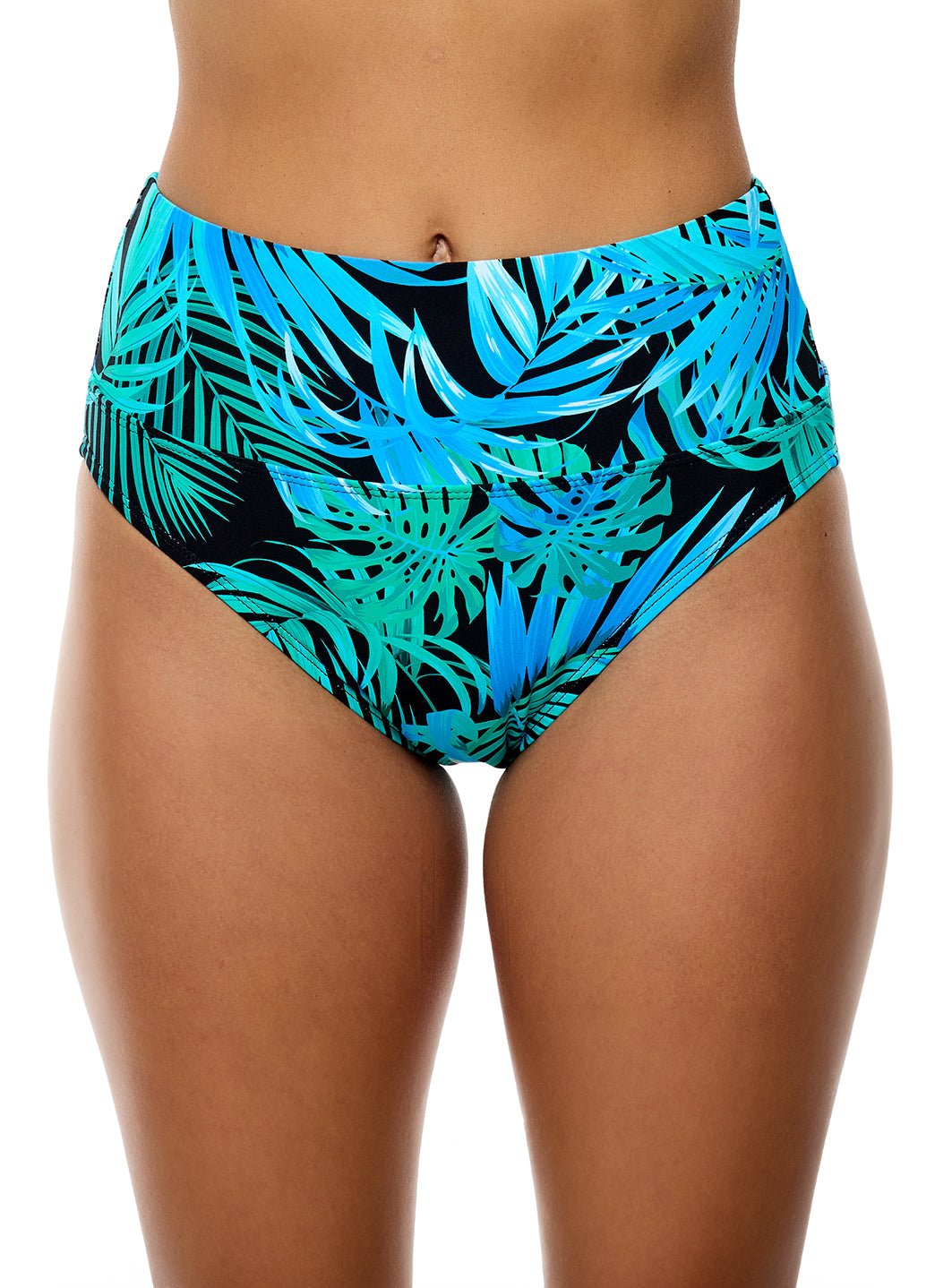 Next by Athena Women's Tahitian Garden Harmony High Waist Bikini Bottom