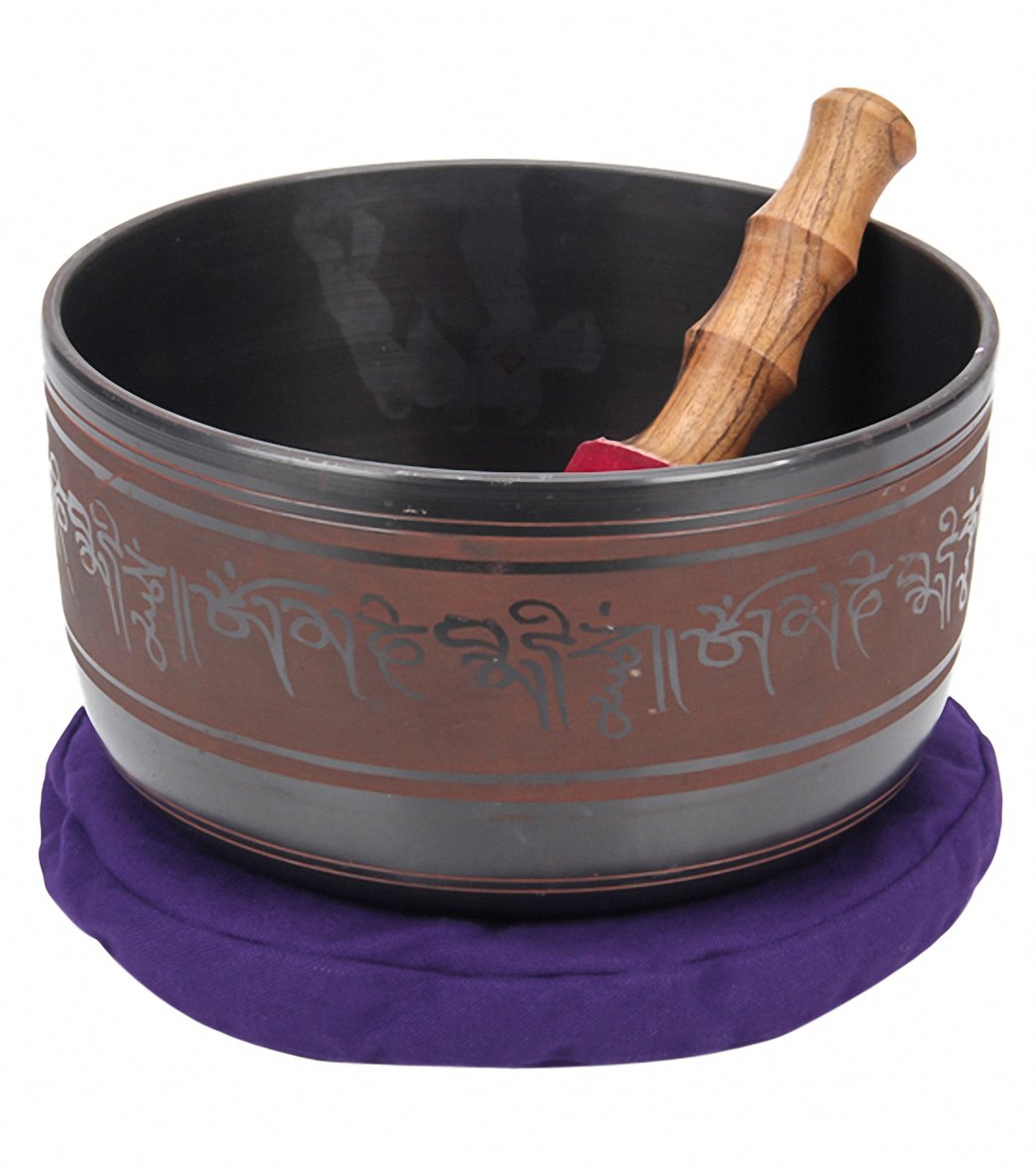 Sacred Space Healing Note New F Chakra Engraved Singing Bowl 9.75"
