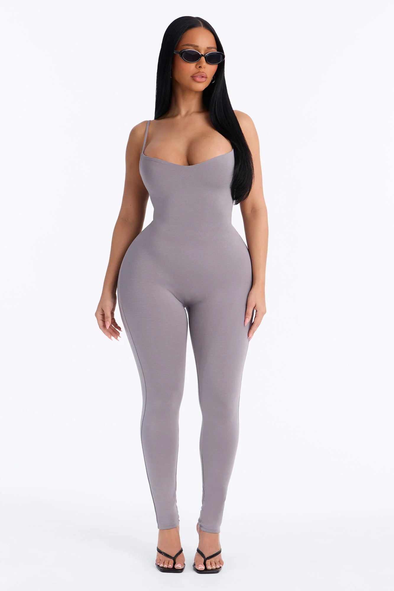 Sweetheart Premium Modal Jumpsuit - Grey