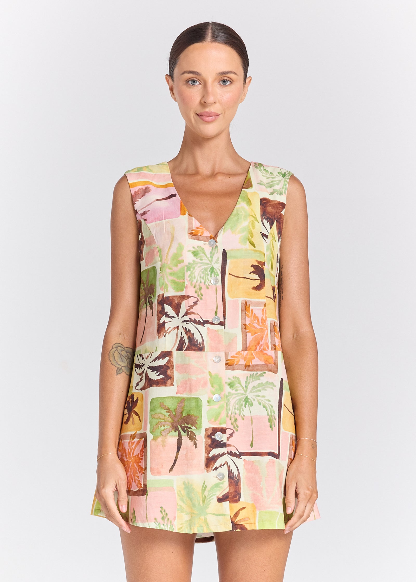 Poolside Paradiso Sunset Florida Vacay Dress