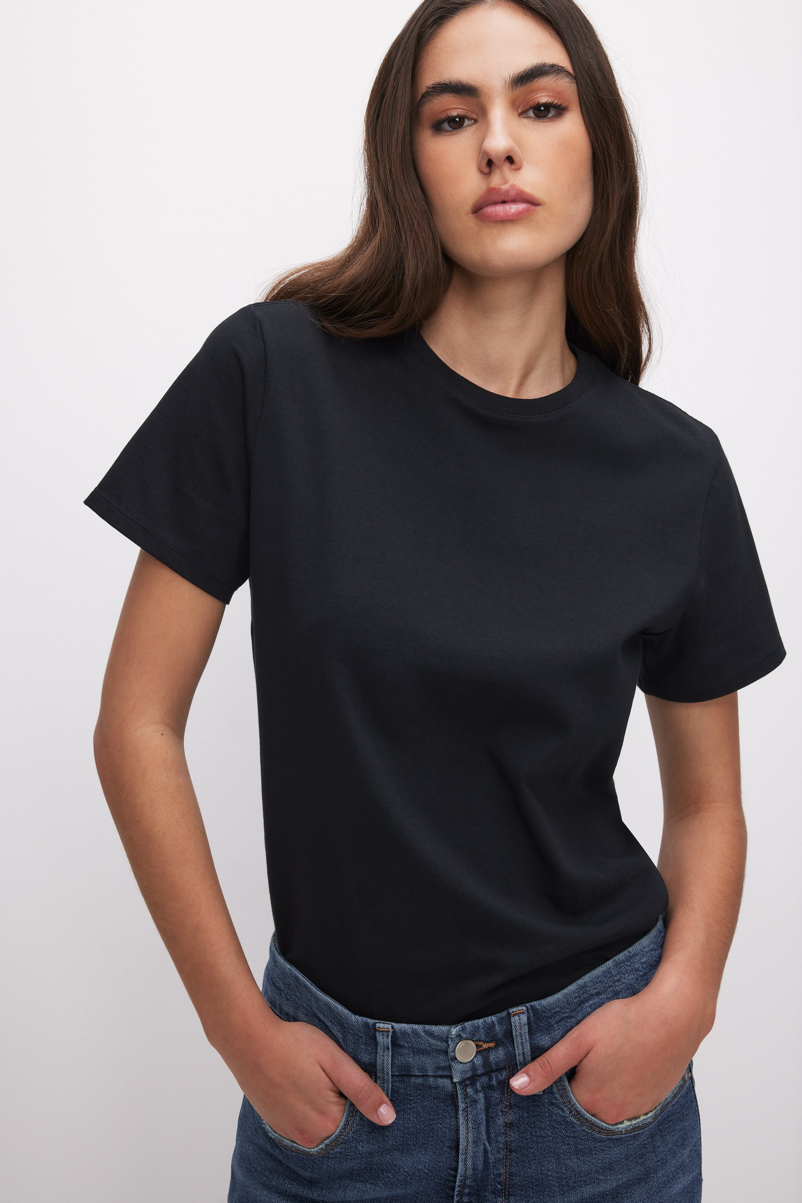 COTTON CLASSIC TEE | BLACK001