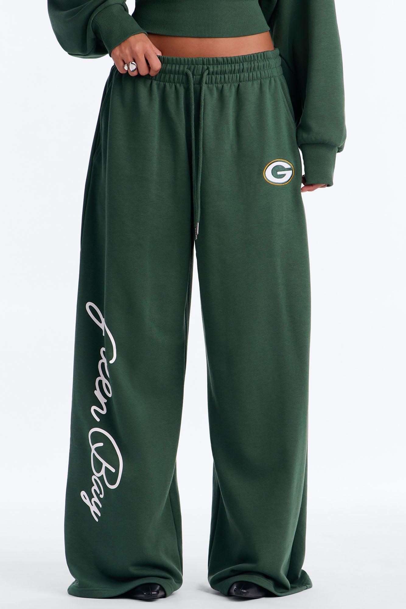 NFL Packers Wide Leg Sweatpant - Green