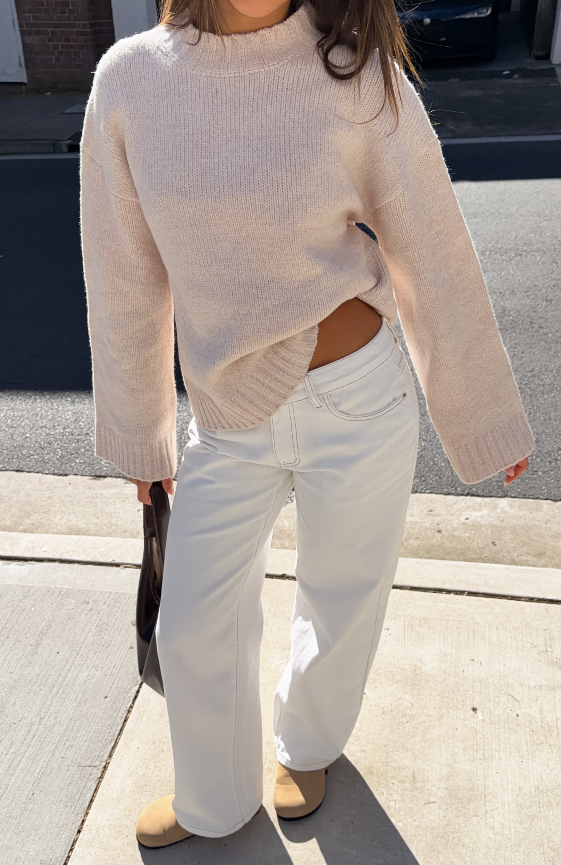 Winter's Chill Knit Sweater Oat