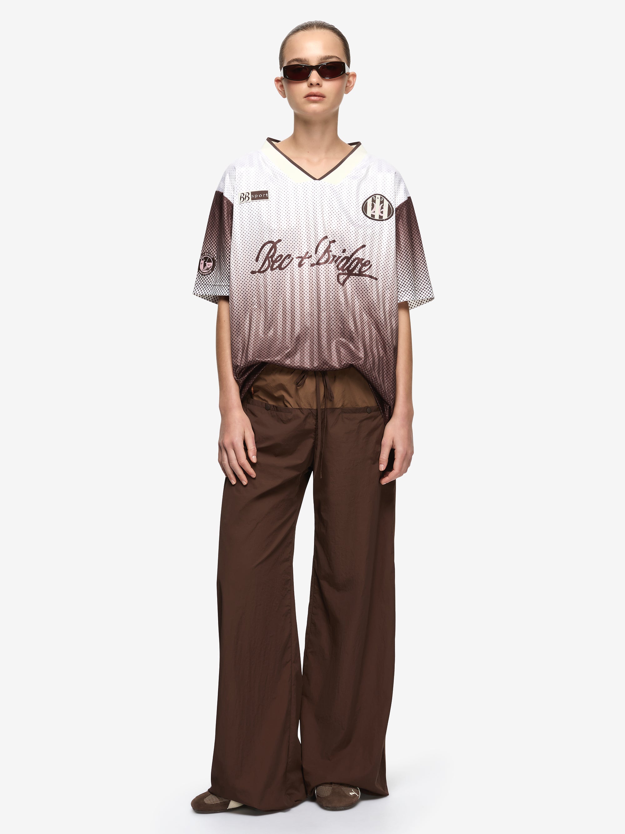 ZELIA JERSEY T SHIRT - BITTER CHOC OMBRE