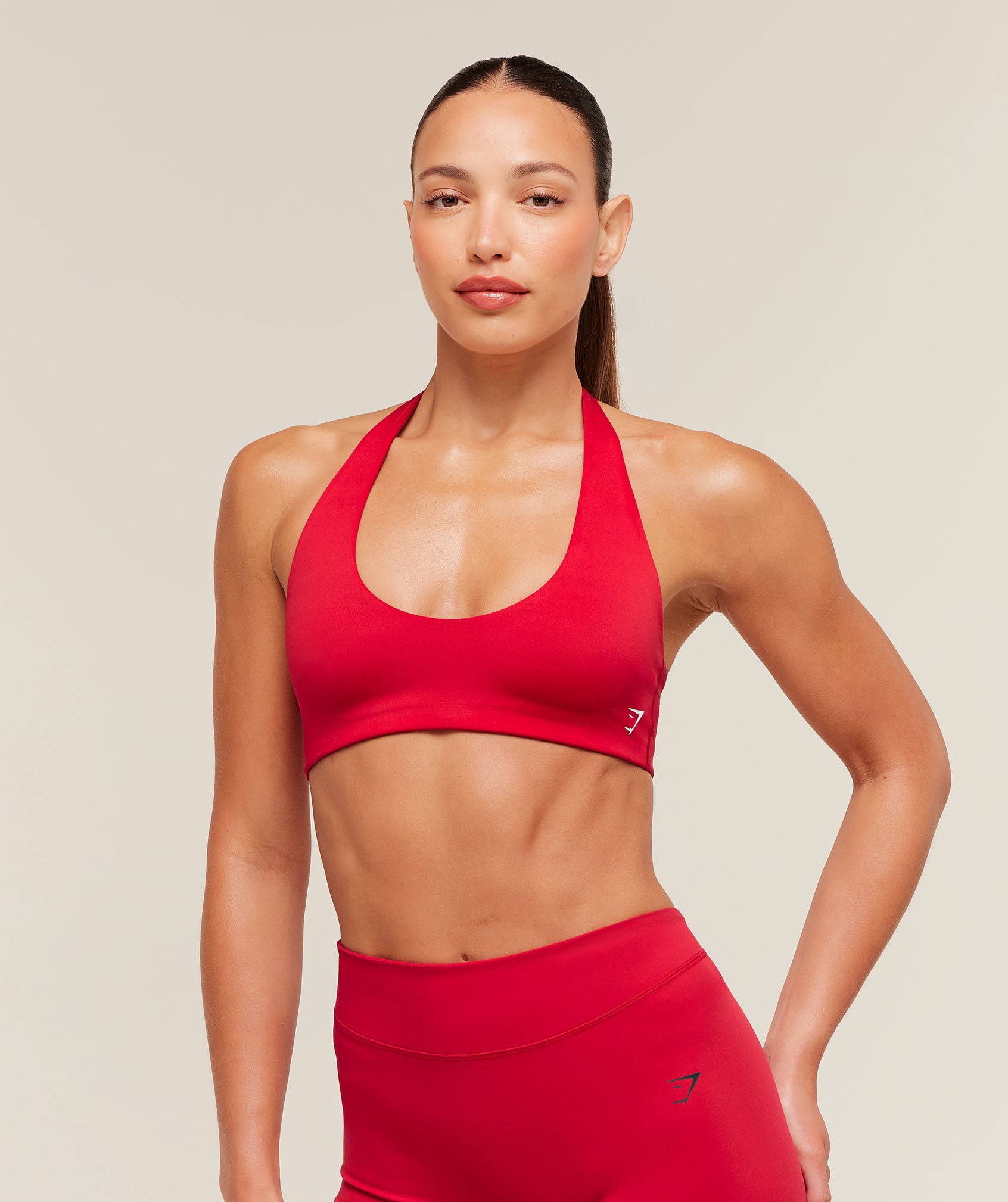 Gymshark Halter Bralette - Carmine Red
